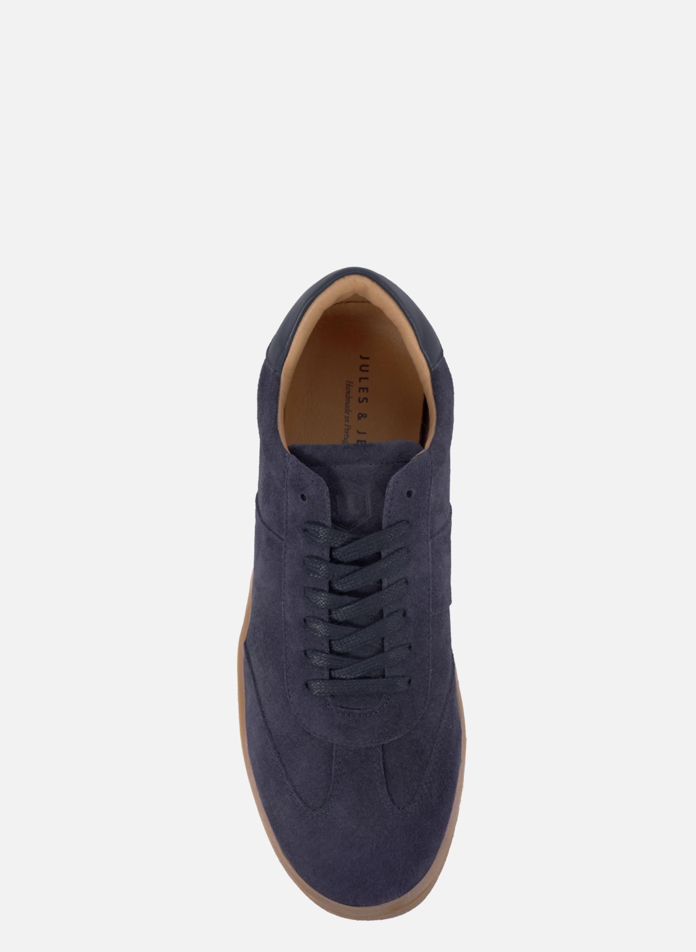 Tennis basile cuir daim JULES & JENN Blue