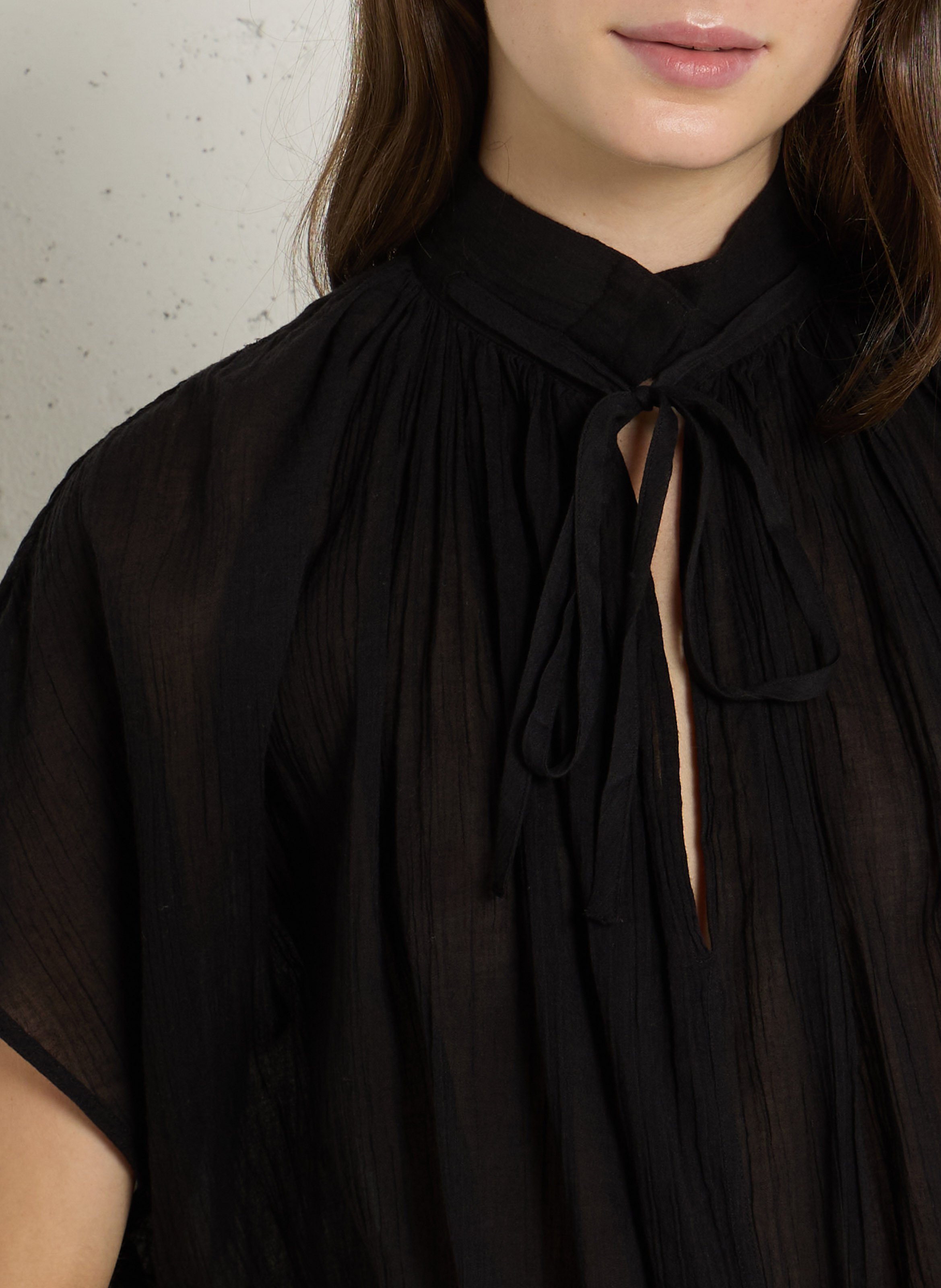 Top ample sans manches uni LAURENCE BRAS Noir
