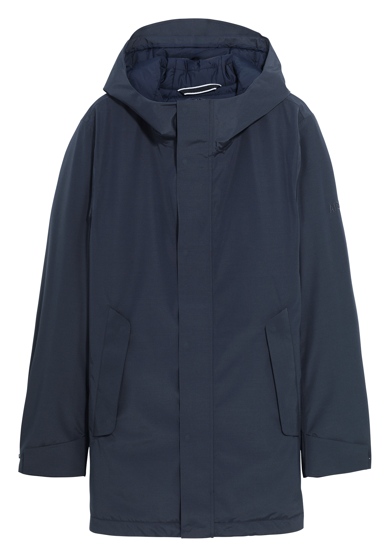 Halflange parka met capuchonkraag AIGLE Blauw
