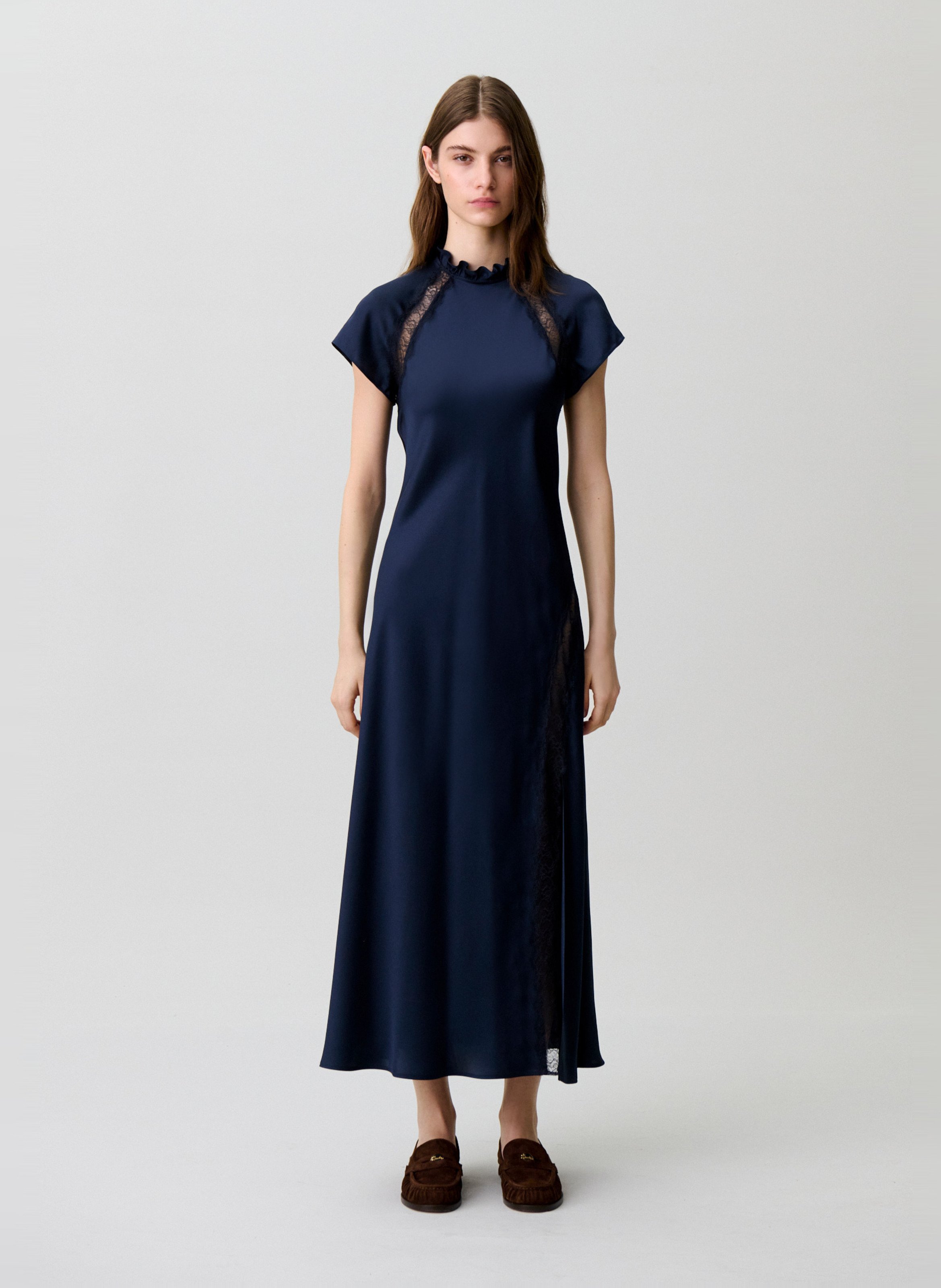 Long high-neck dress CLAUDIE PIERLOT Blue
