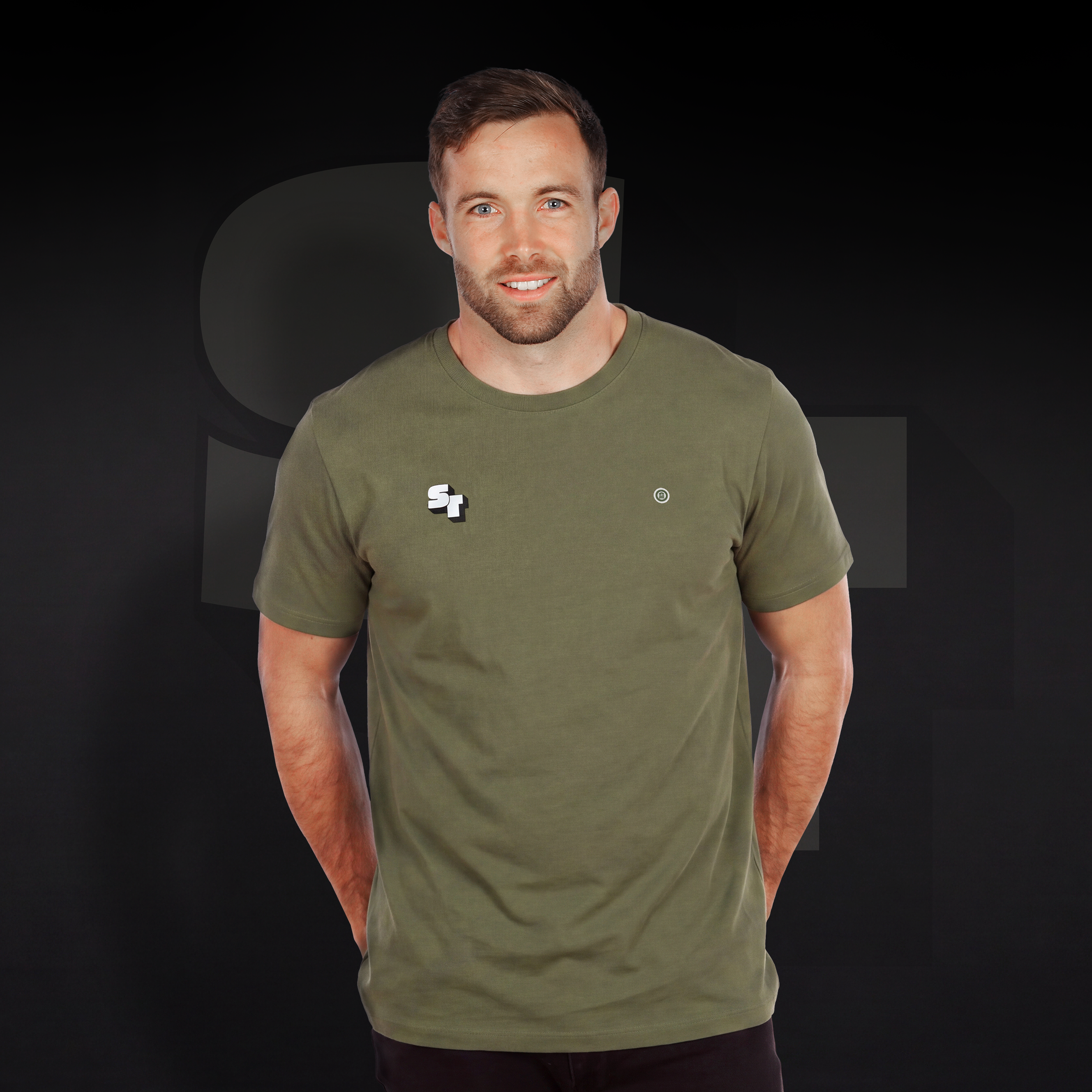 Short-sleeved cotton T-shirt SERGE BLANCO Green