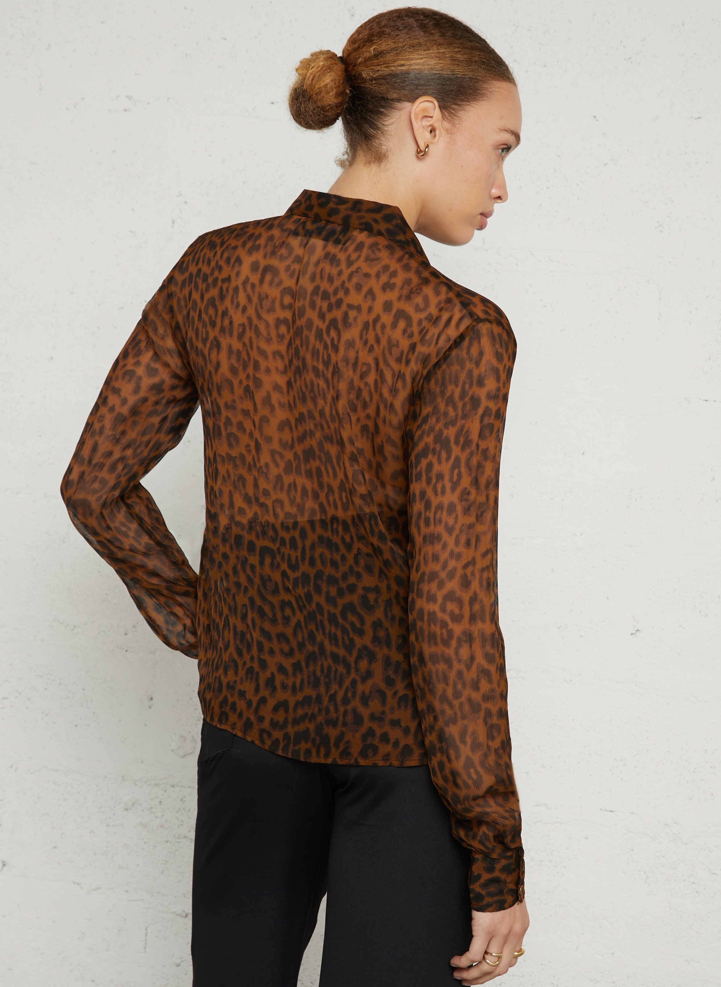 Sheer straight shirt MES DEMOISELLES Multicolored