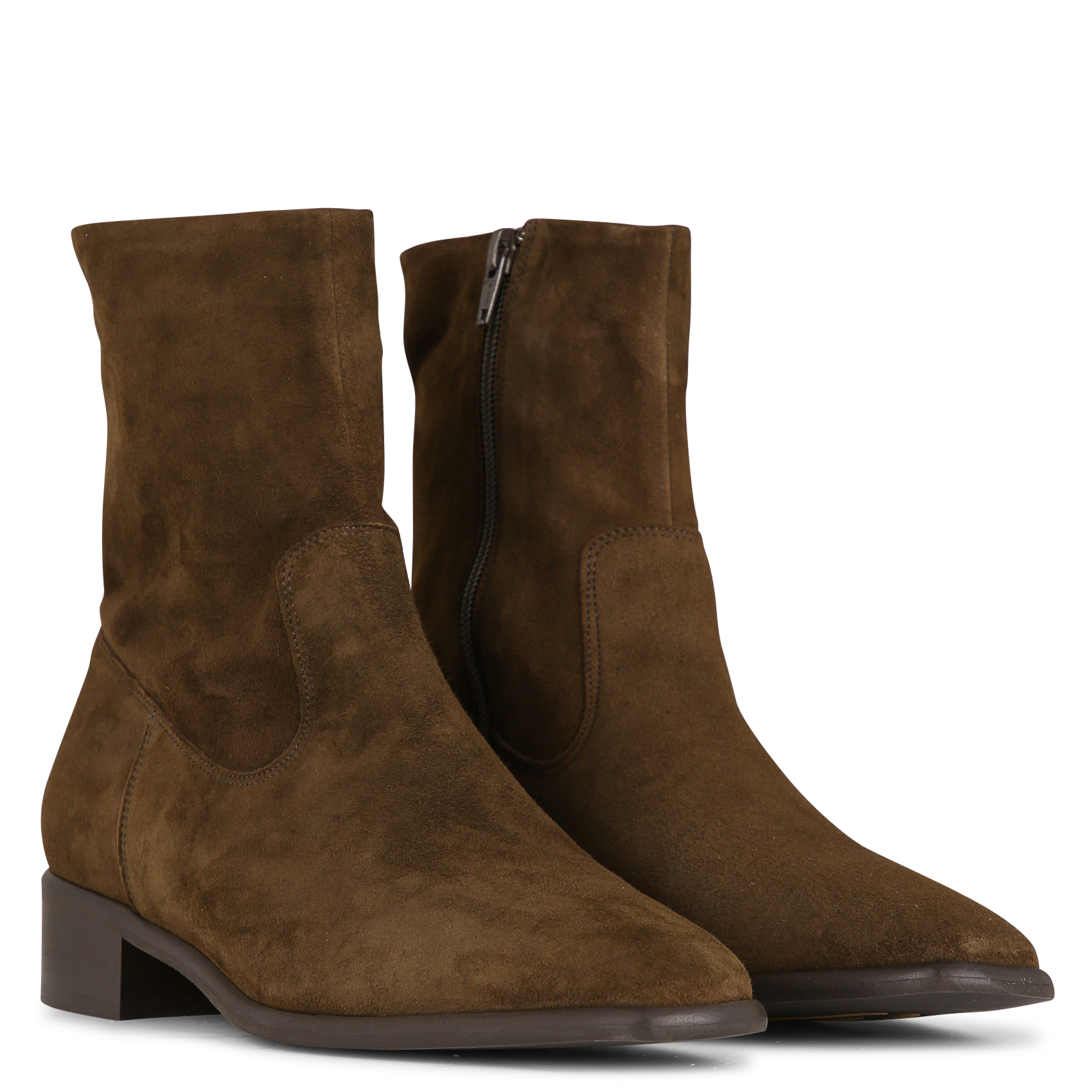 Velourslederstiefeletten BOCAGE Grun