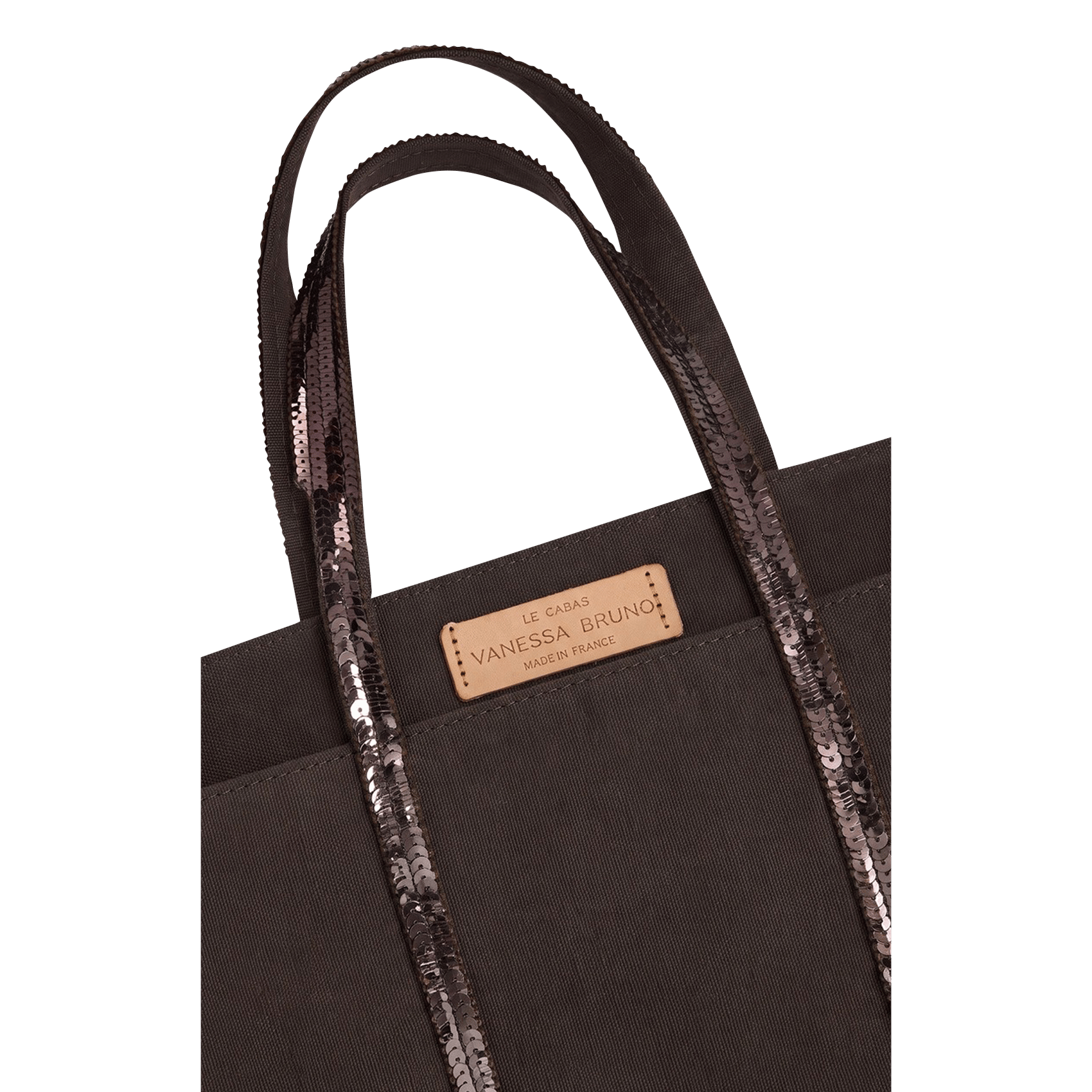 Cabas S en coton à sequins | Marron VANESSA BRUNO Femme