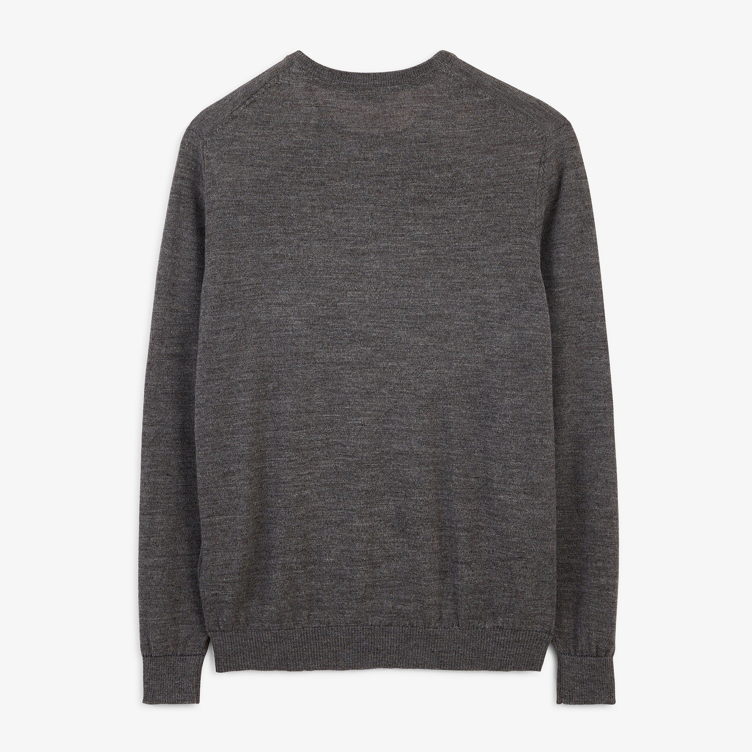 MAO Essential Light Grey Marl Crew-Neck Sweater SERGE BLANCO Grey