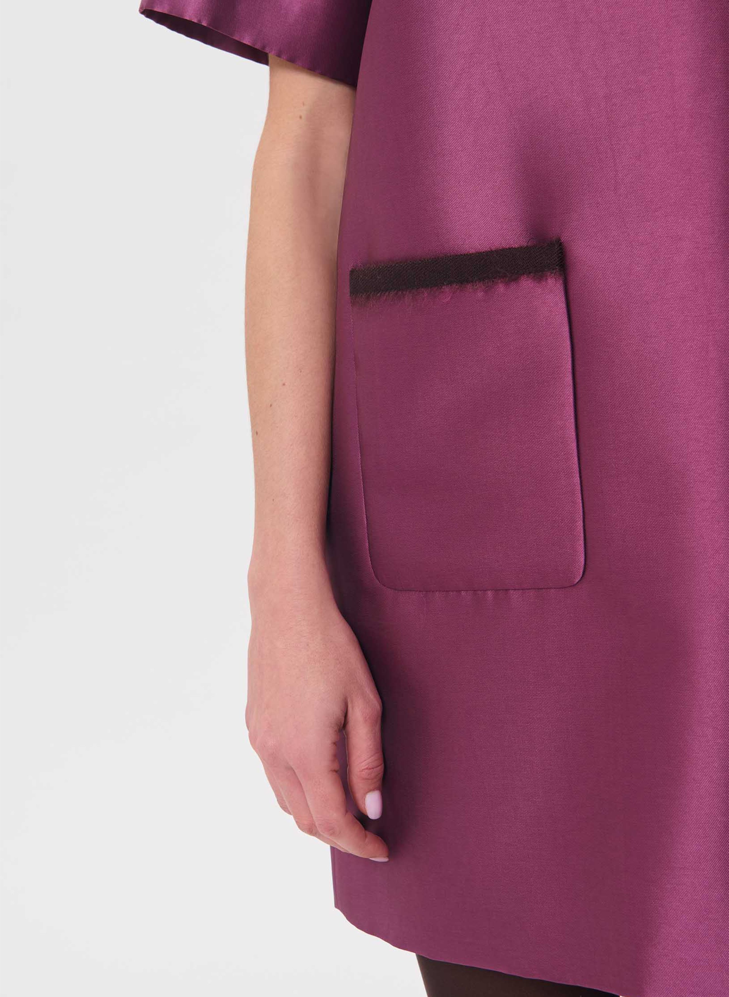 Short round-neck dress TARA JARMON Purple