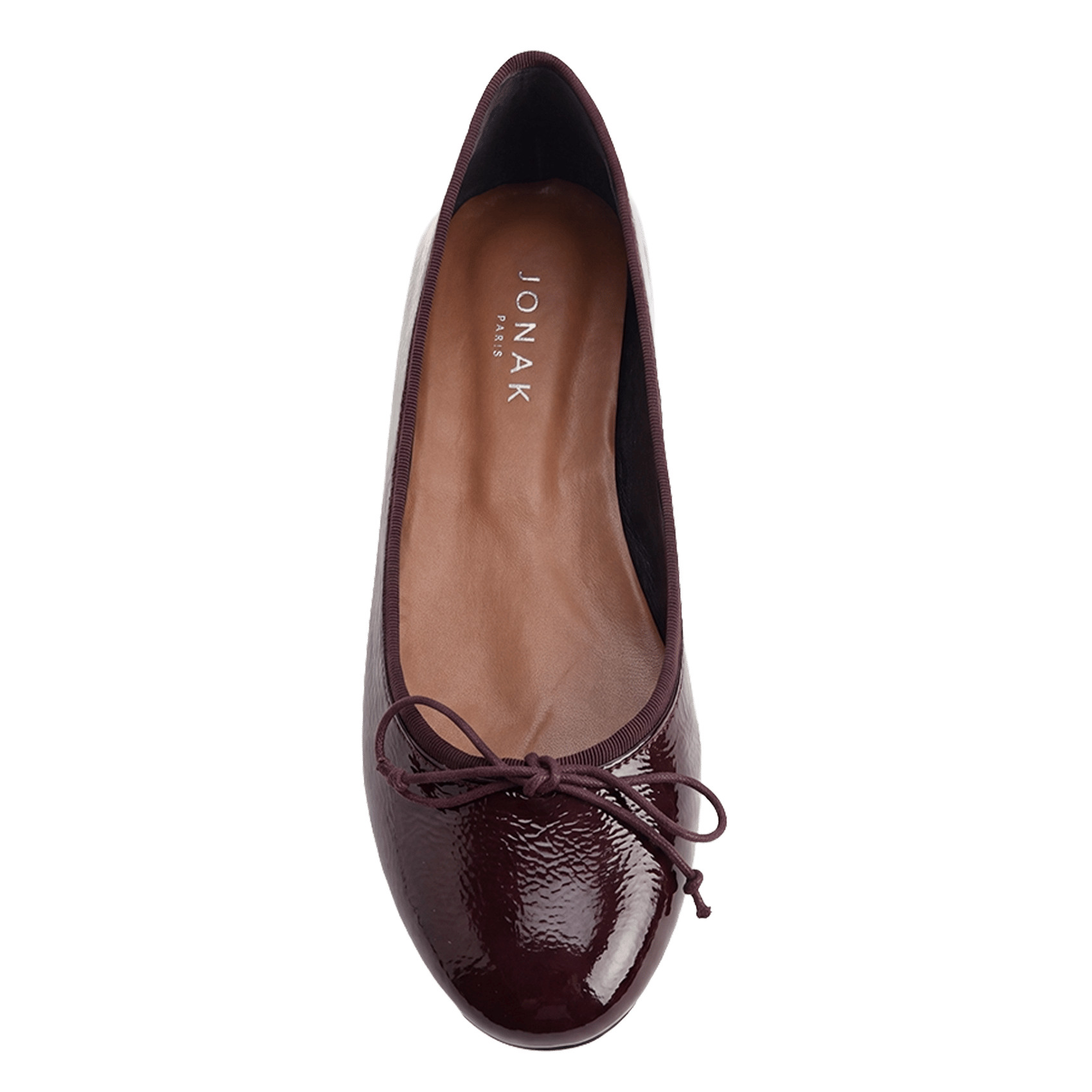 Flat patent leather ballet flats JONAK Red