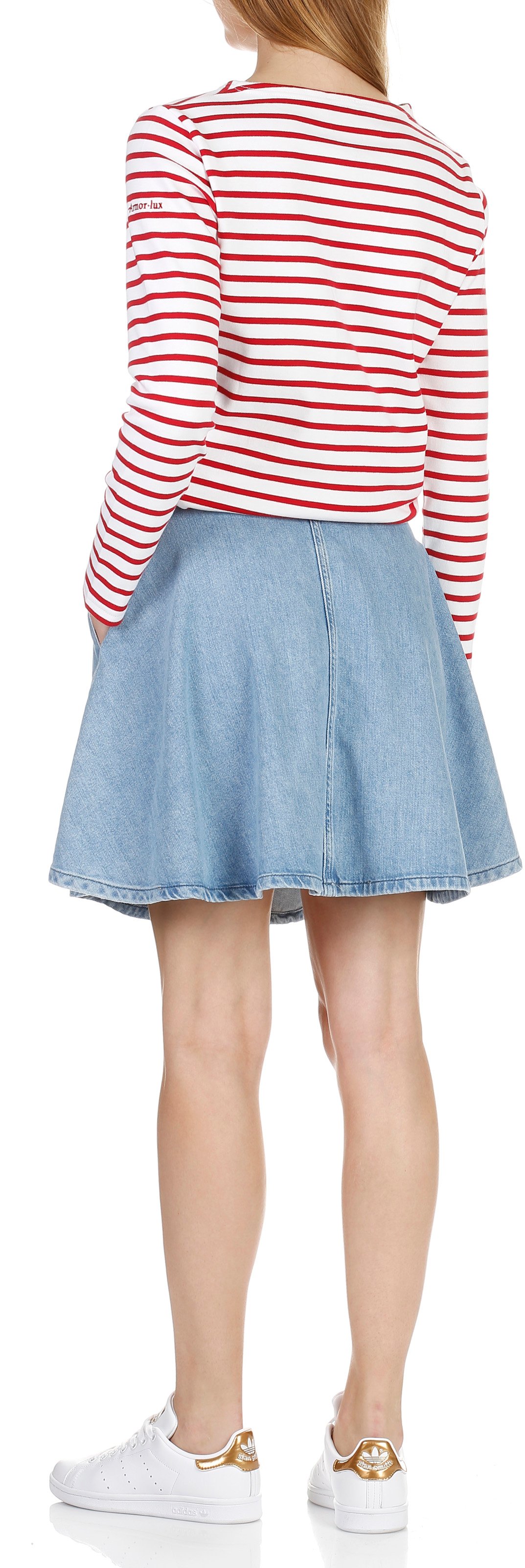 Round-neck cotton sailor top ARMOR LUX White