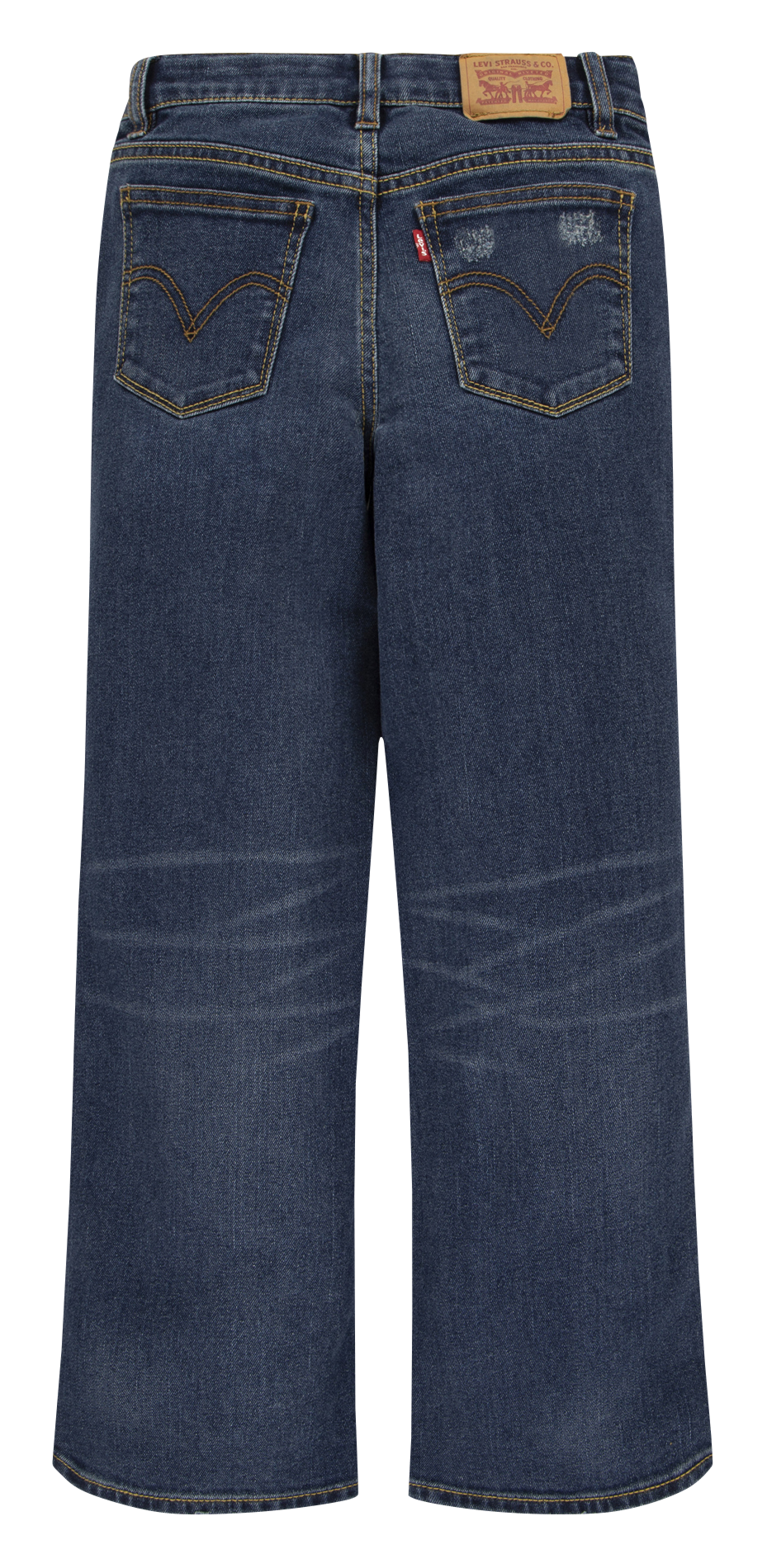 Jean boyfriend en denim délavé LEVI'S KIDS Bleu