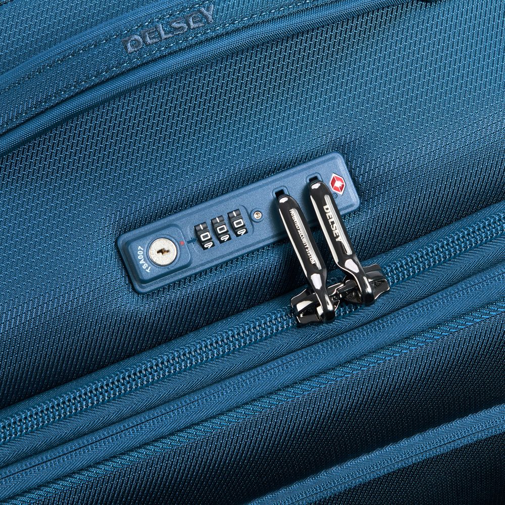 Soft hold suitcase DELSEY PARIS Blue