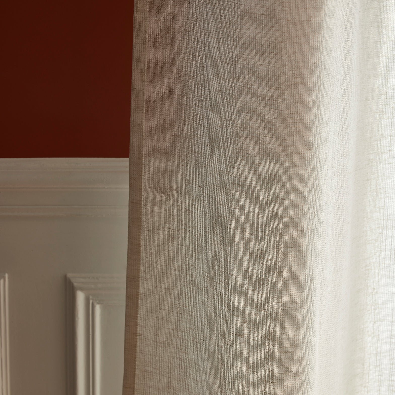 Net curtain with loops MADURA Beige