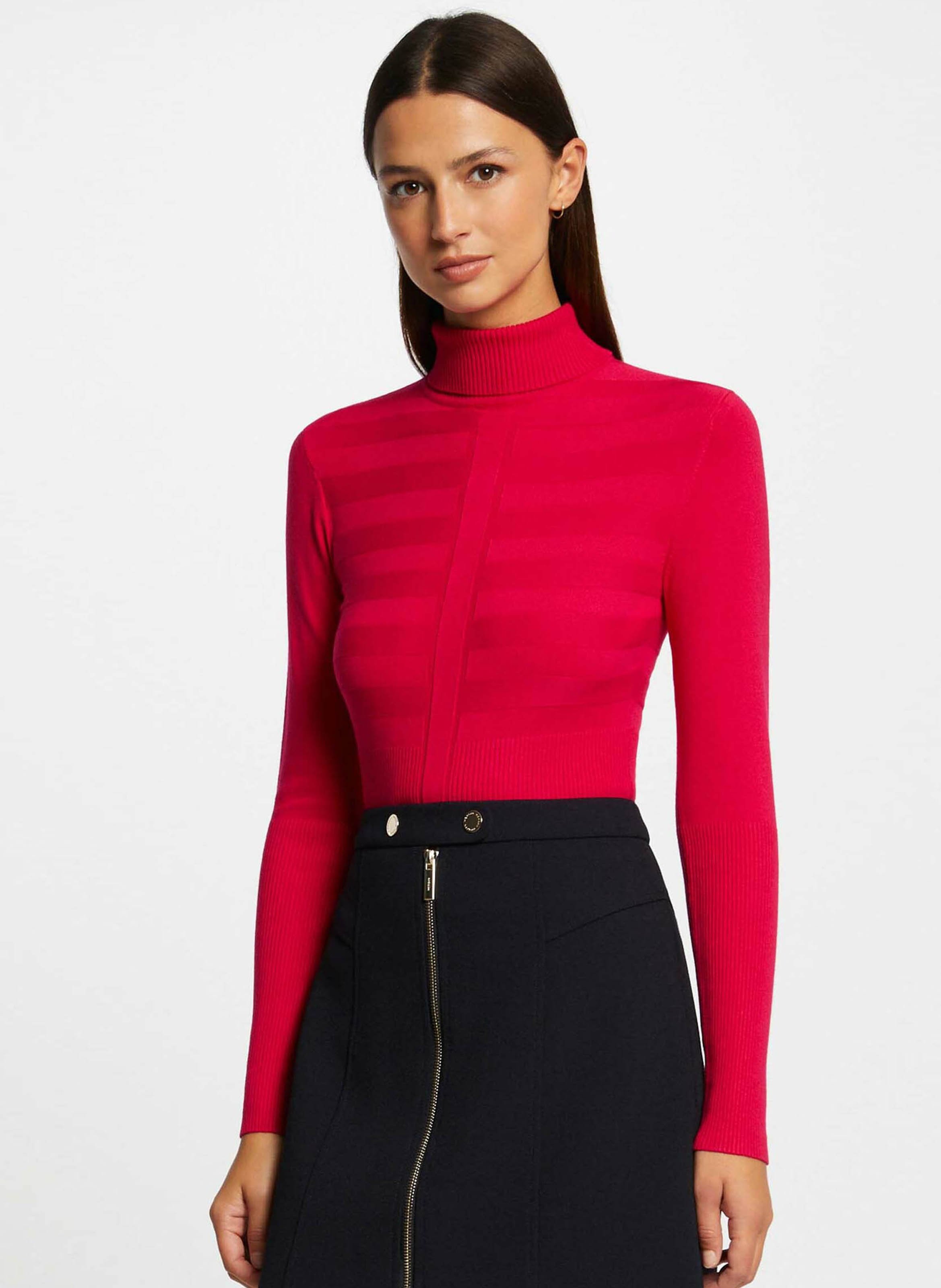 Rollkragenpullover MORGAN Rot