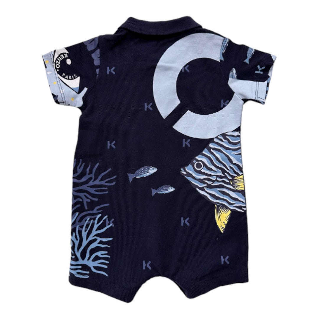 Blue Baby Jumpsuit - 6 months KENZO - SECONDE MAIN Blue