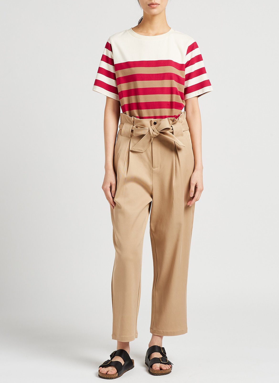 Gerade geschnittene Taillenhose SCOTCH AND SODA Beige