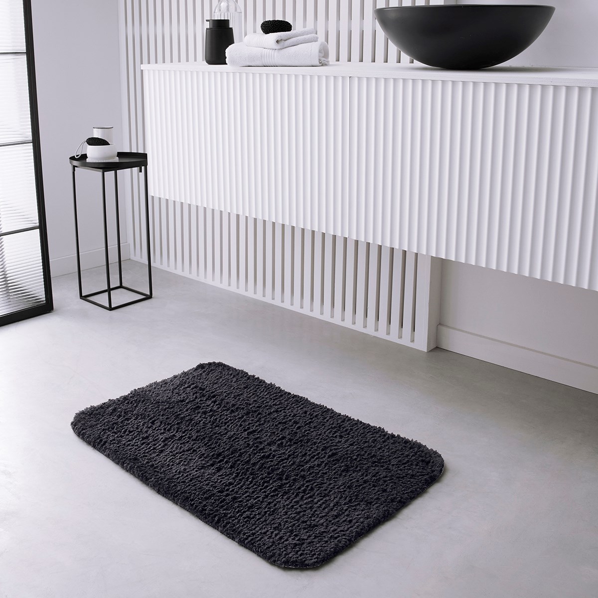 Tufted plain bath mat TODAY LINGE DE MAISON Grey