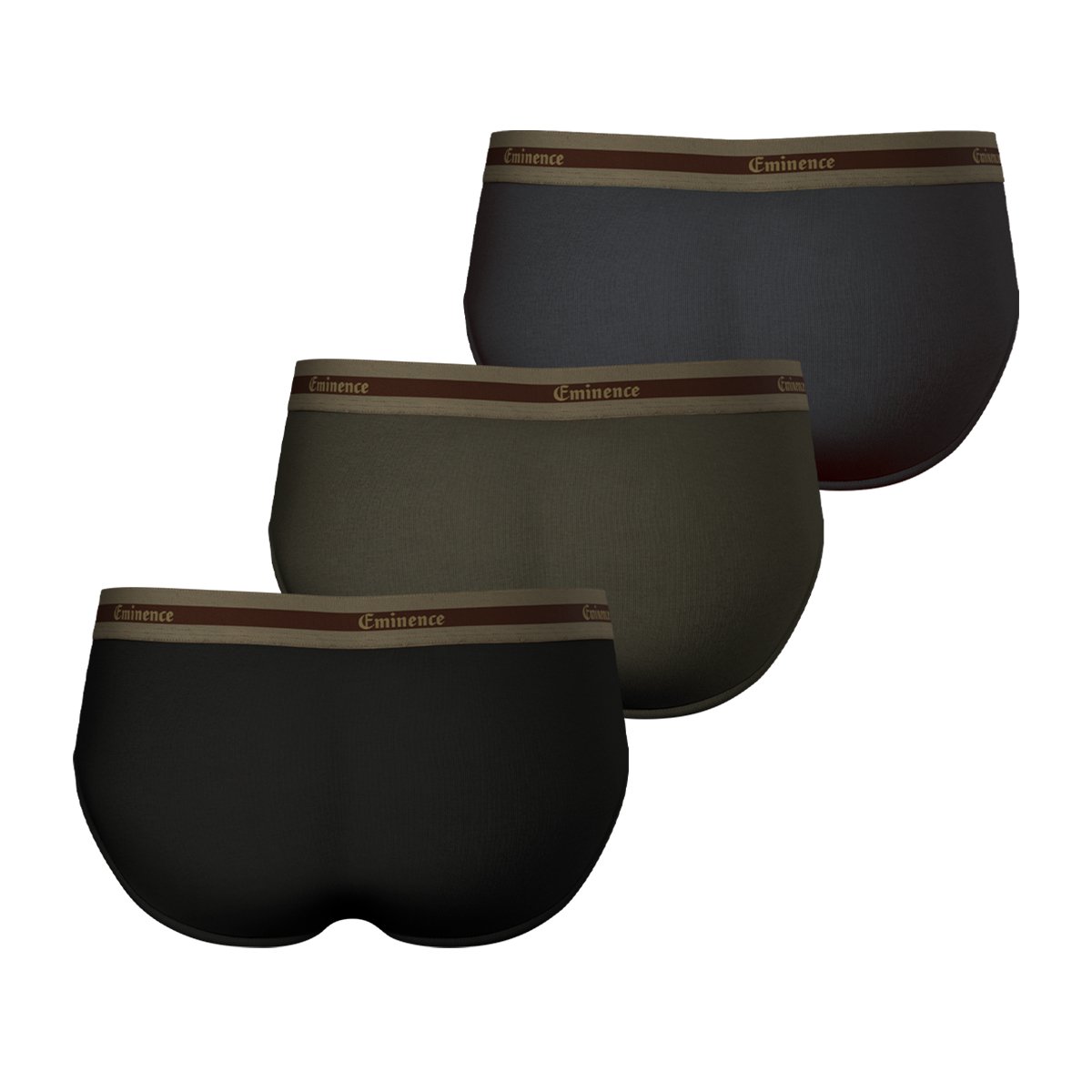 Pack of 3 organic cotton selection briefs EMINENCE Multicolored