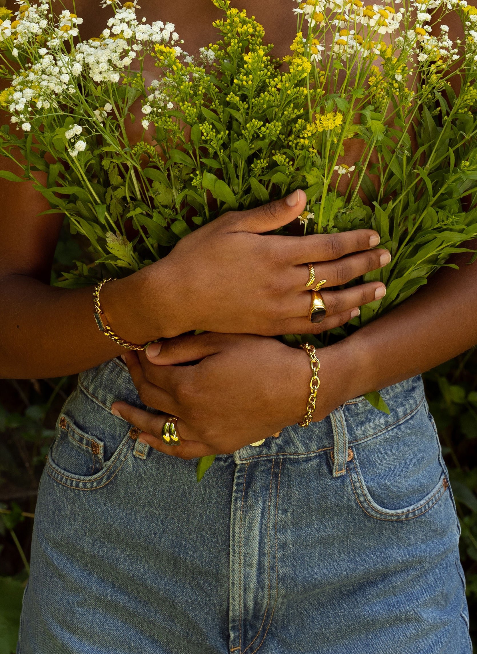 Cephee chain bracelet AEC Paris Golden