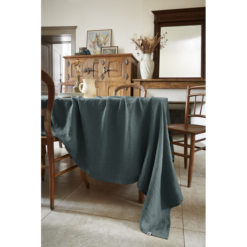 Cotton gauze tablecloth Grey