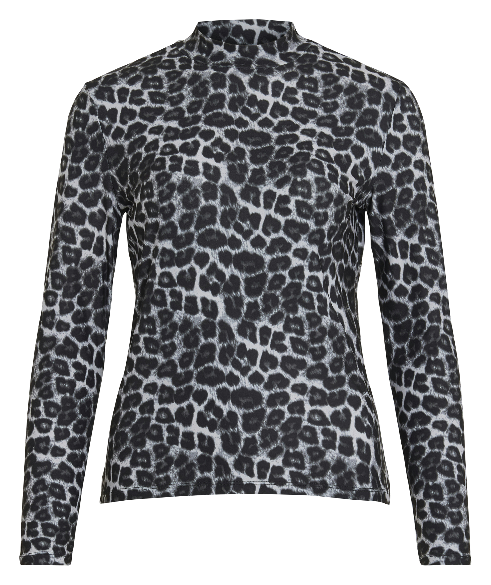 Top ajusté manches longues imprimé VILA Gris