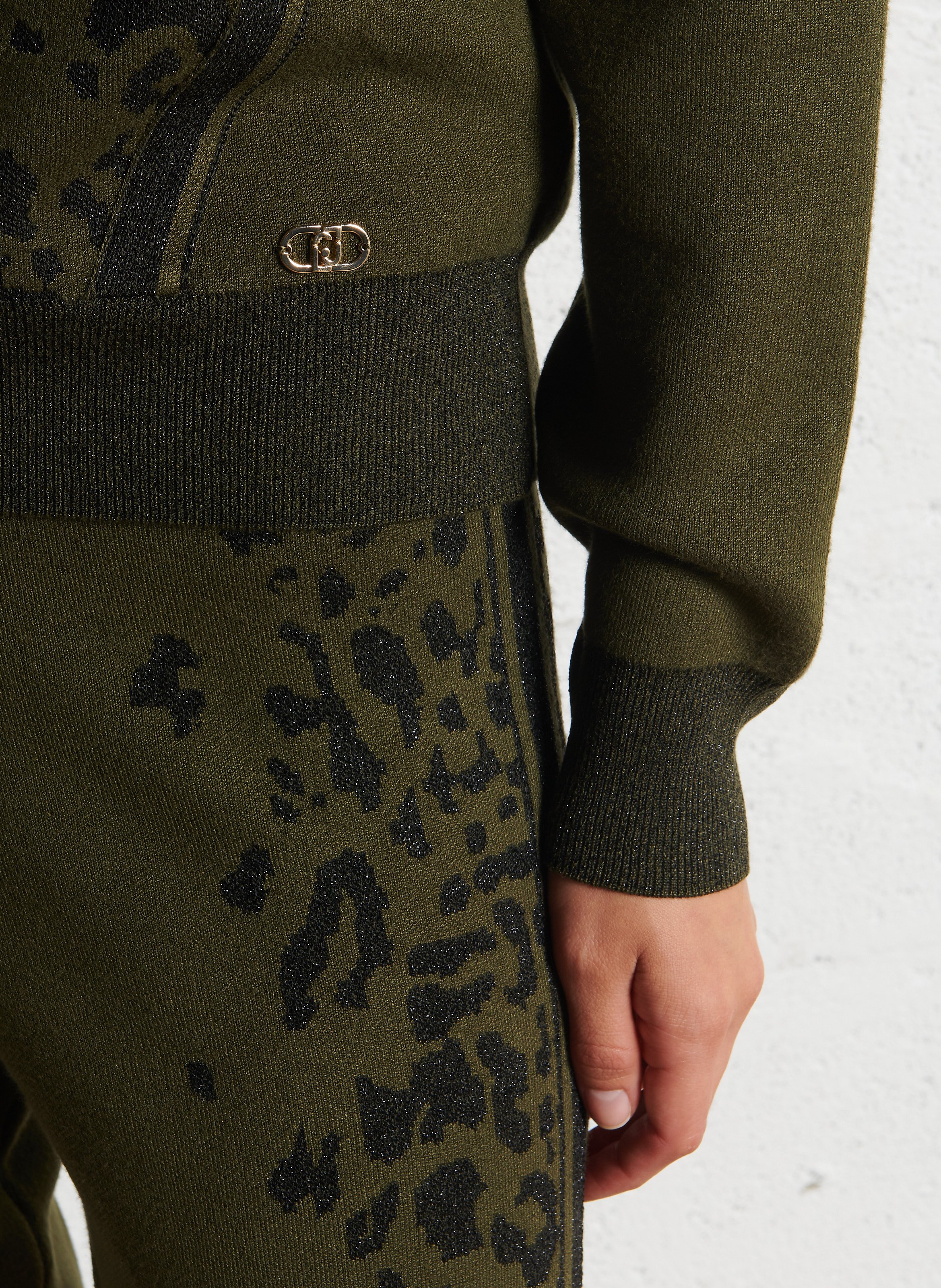 Jacquard trui Chat LIU JO Groen