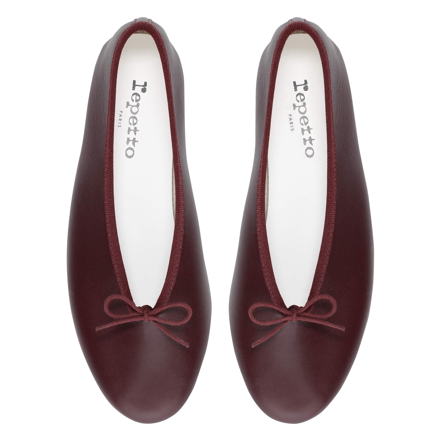 Ballerines en cuir REPETTO Rouge