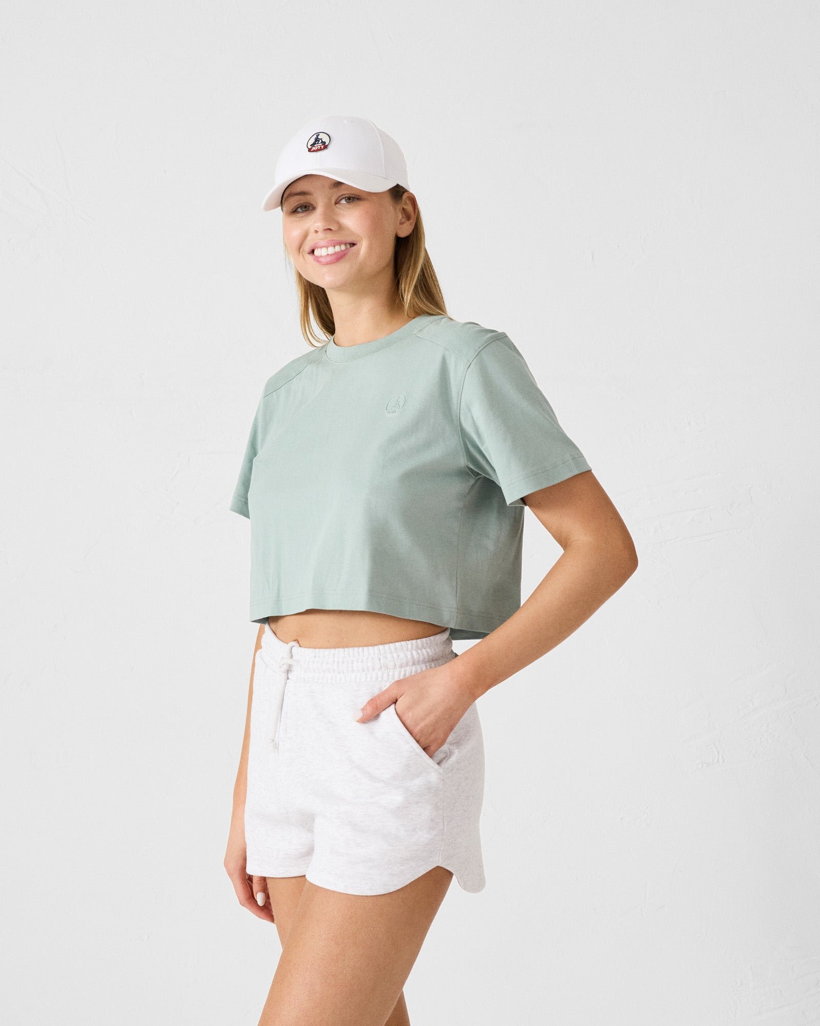 Round neck cotton T-shirt Mazu JOTT Green