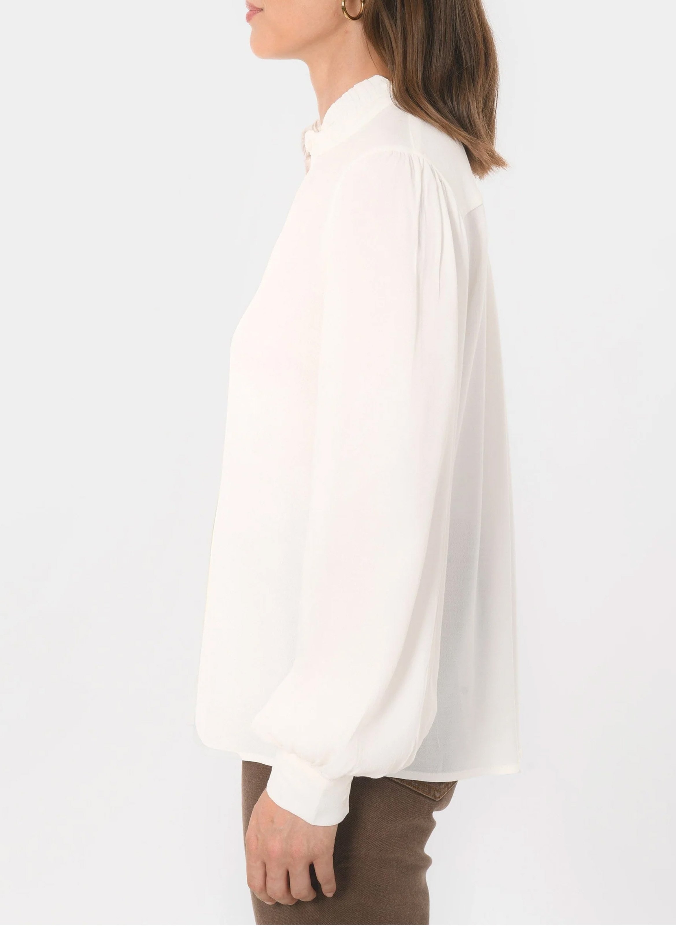 Blouse met strikkraag KOOKAI Beige