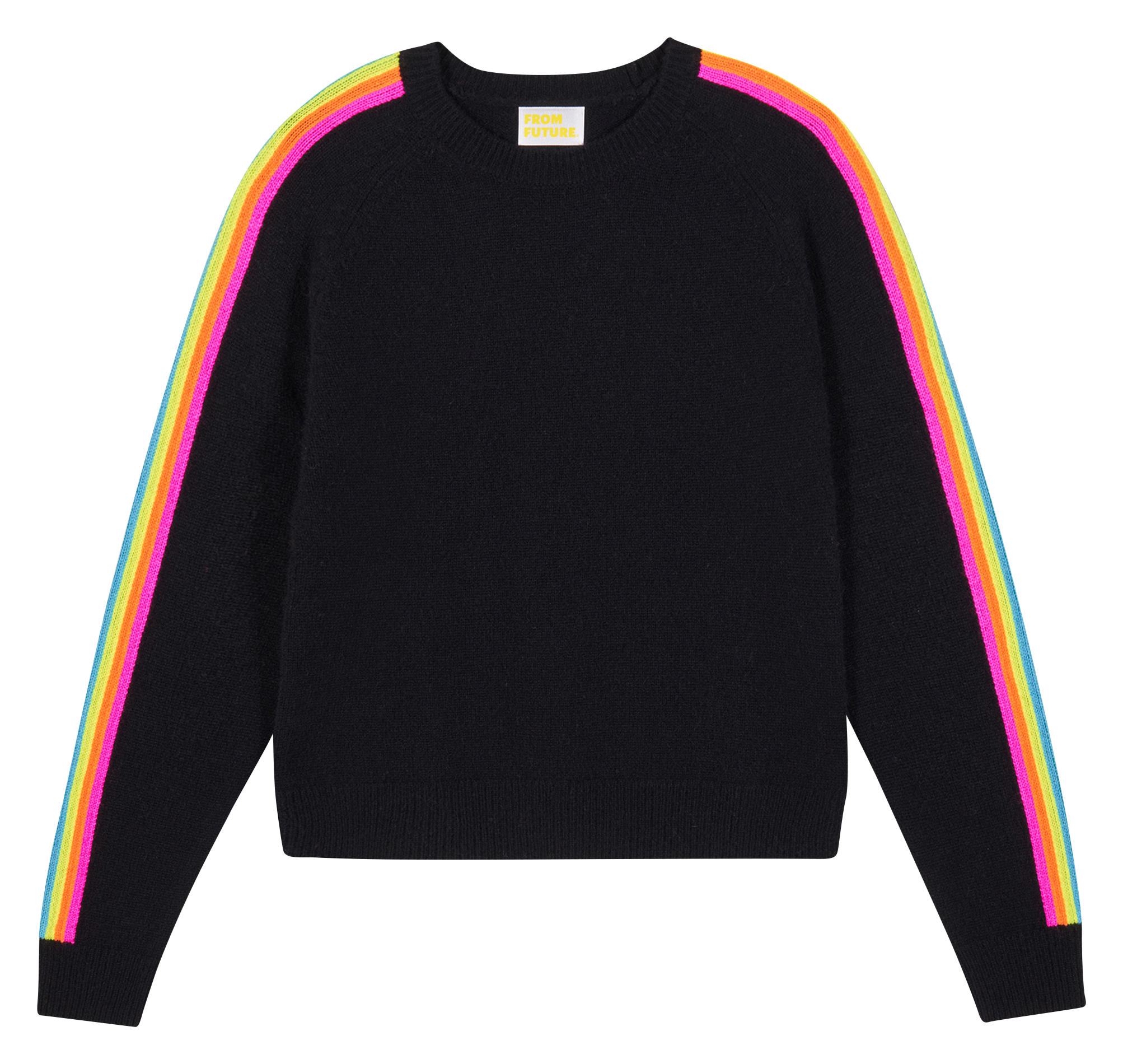 Oversized round neck cashmere sweater FROM FUTURE Black