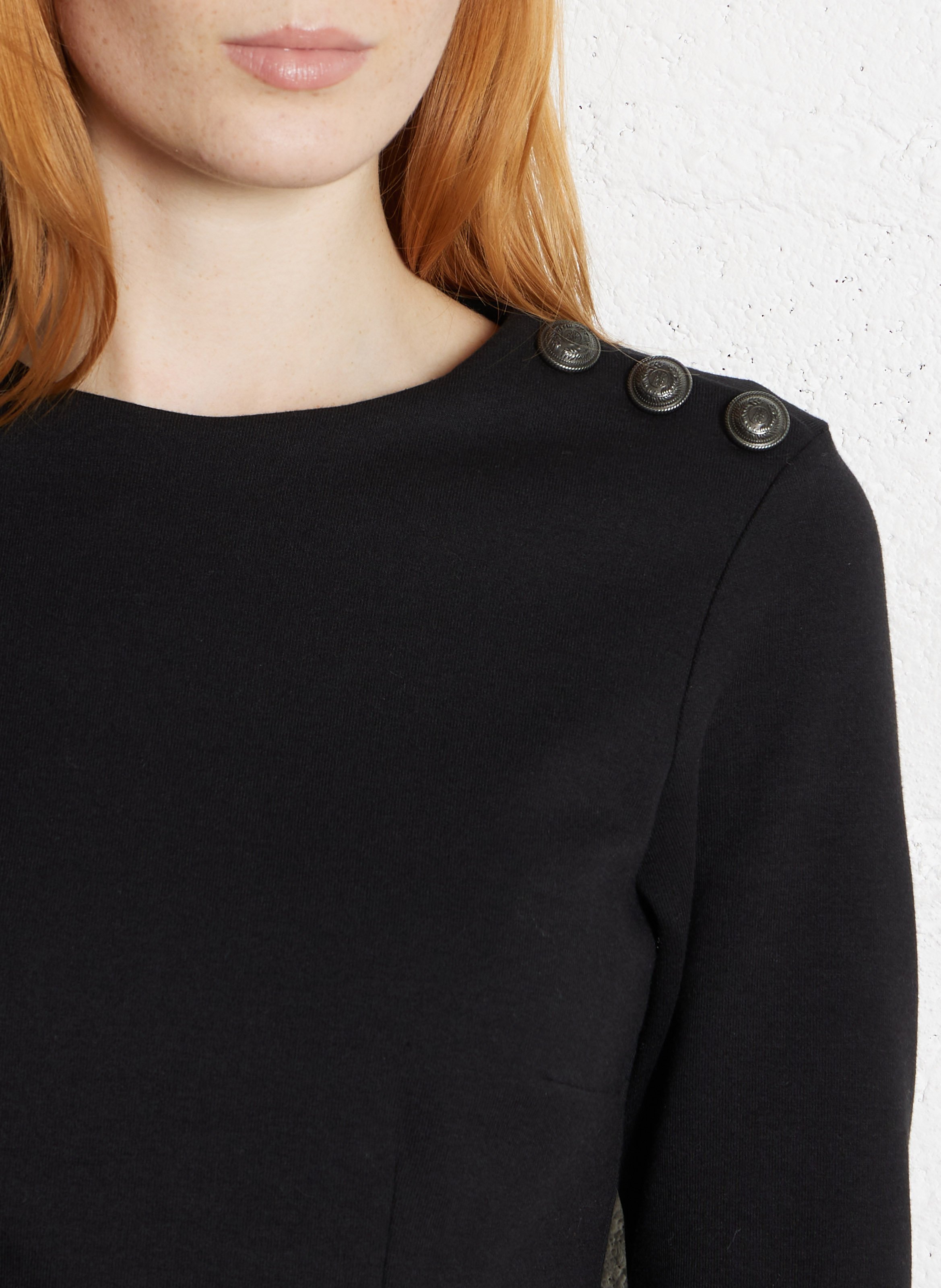 Robe courte col rond IKKS Black