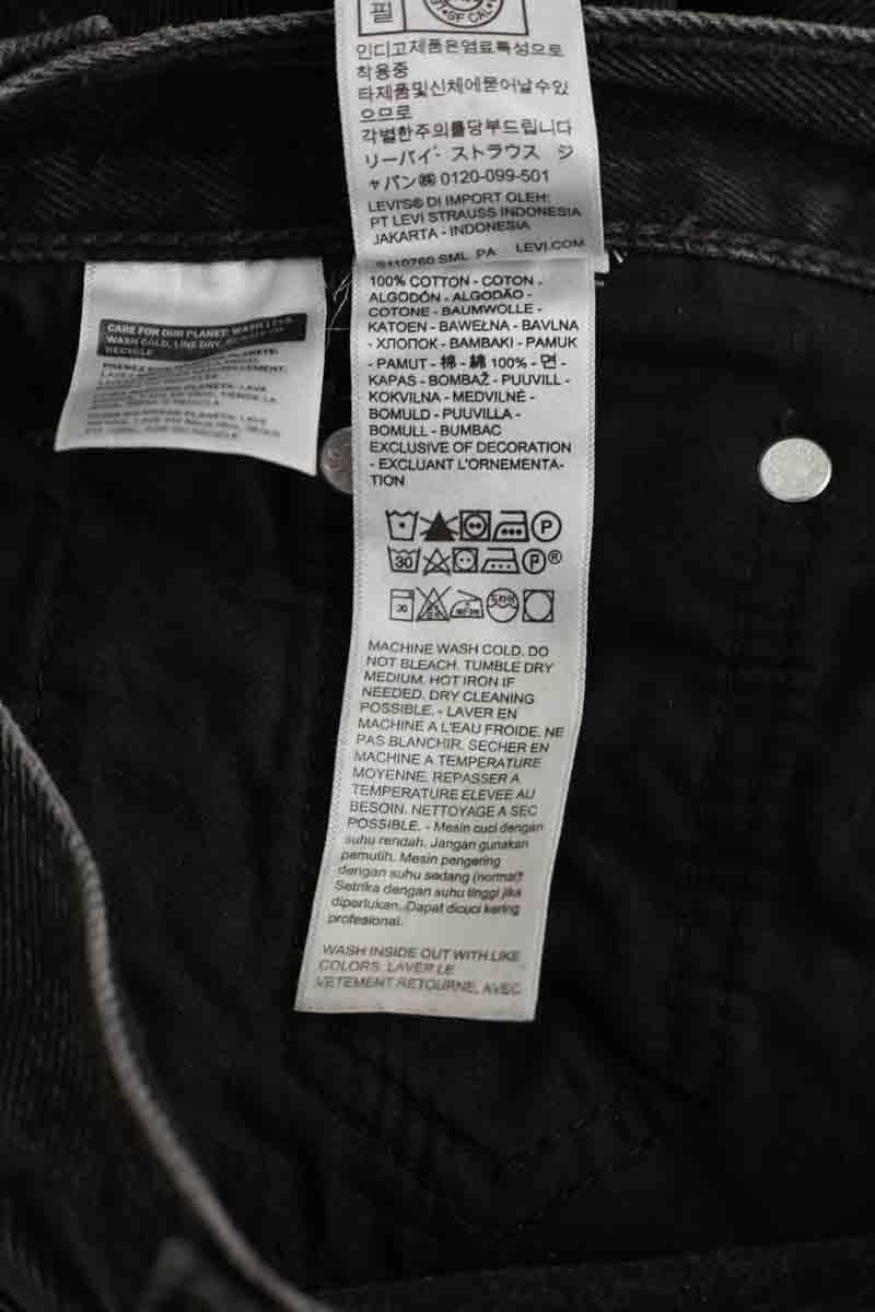 Straight cotton-blend pants LEVI'S - Seconde main Black