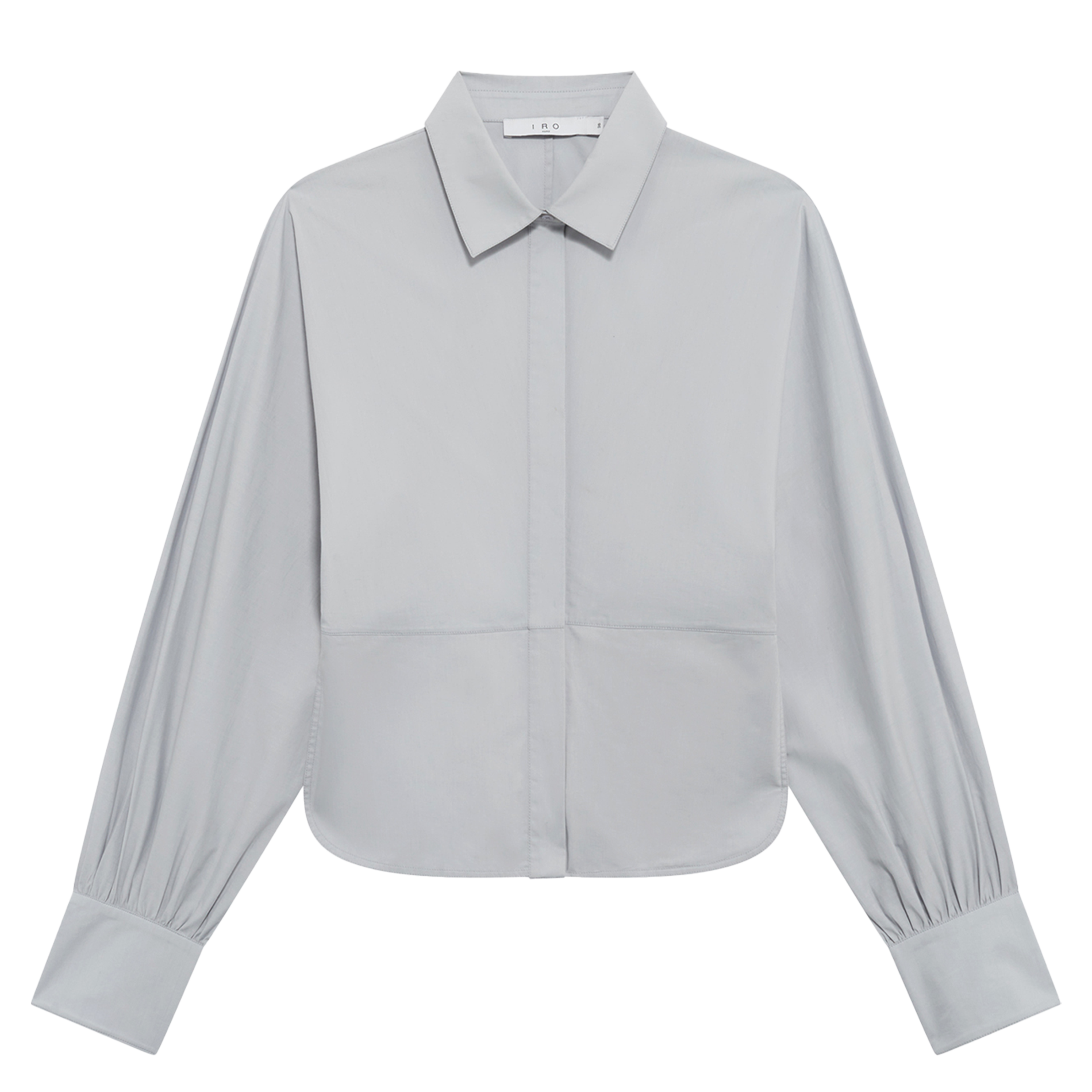 Chemise col classique en coton mélangé IRO Gris