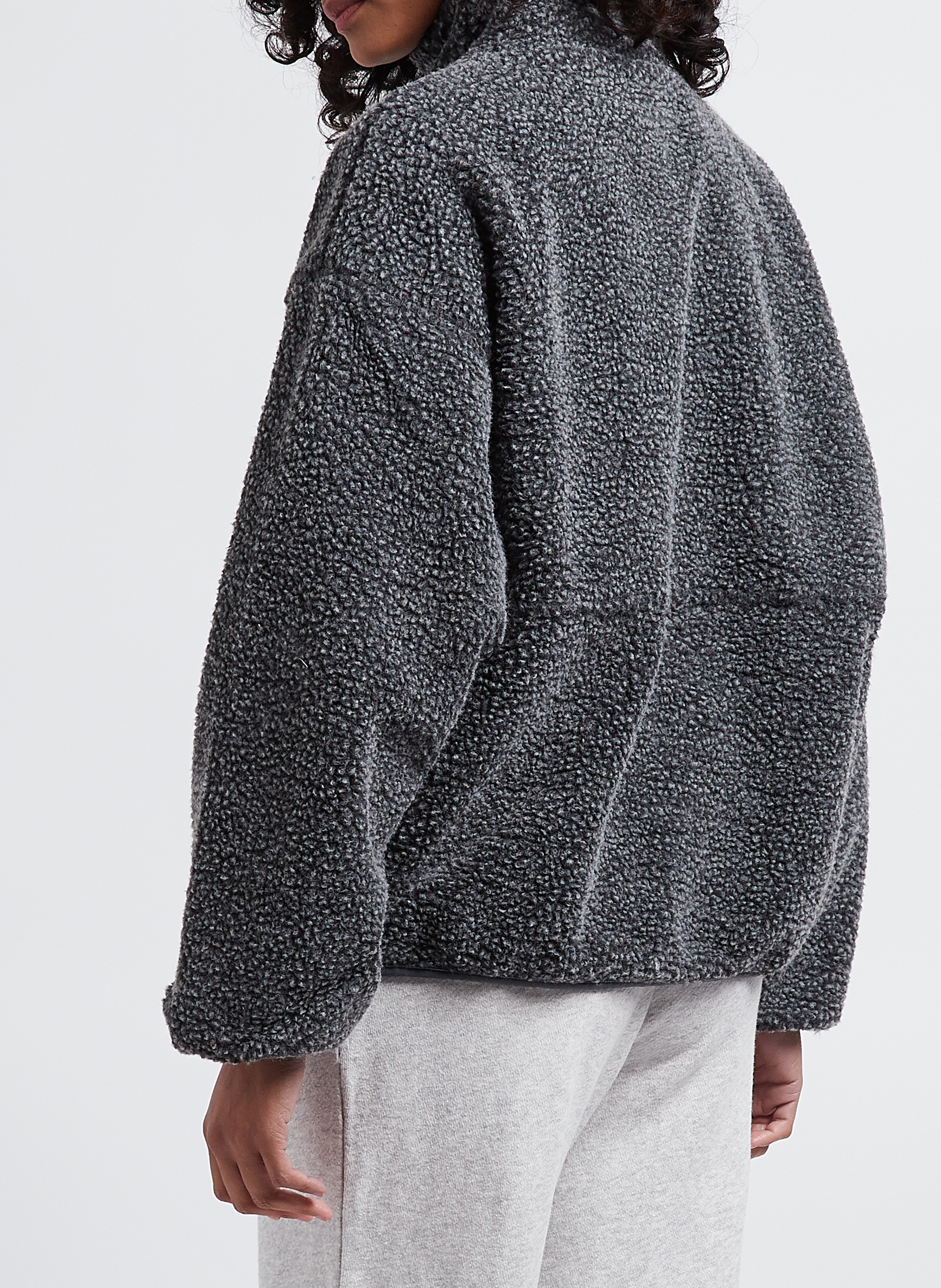 Zip-up fleece jacket AMERICAN VINTAGE Grey