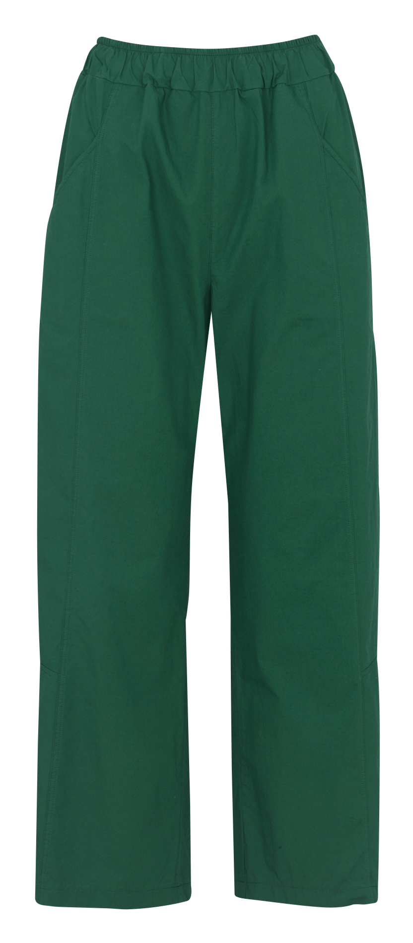 Pantalon arrondi 7/8ème uni en coton HUMILITY Vert
