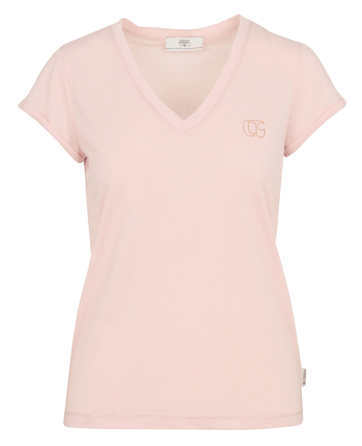 Tee-shirt ajusté col V LE TEMPS DES CERISES