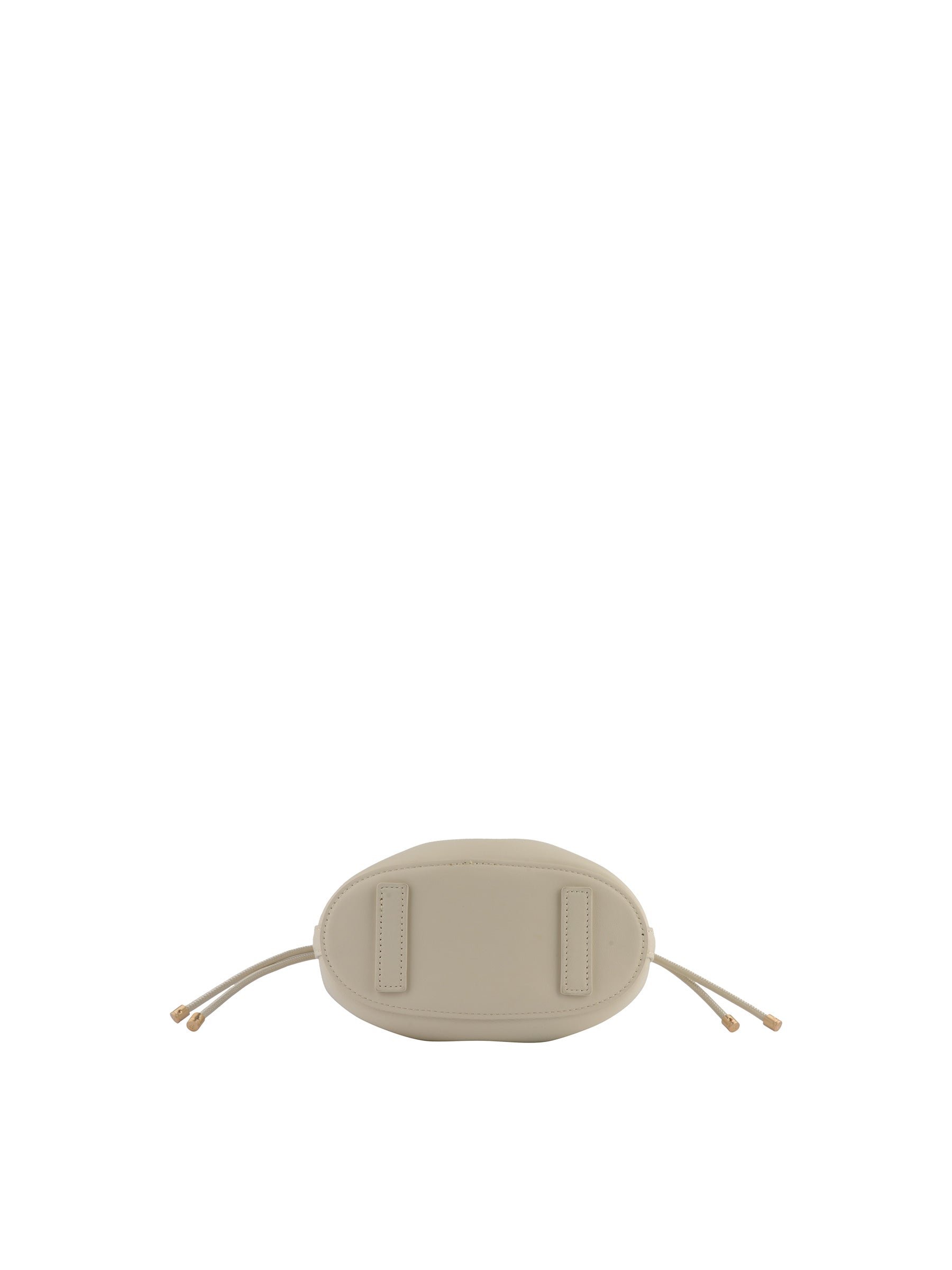 Calfskin leather handbag POURCHET Beige