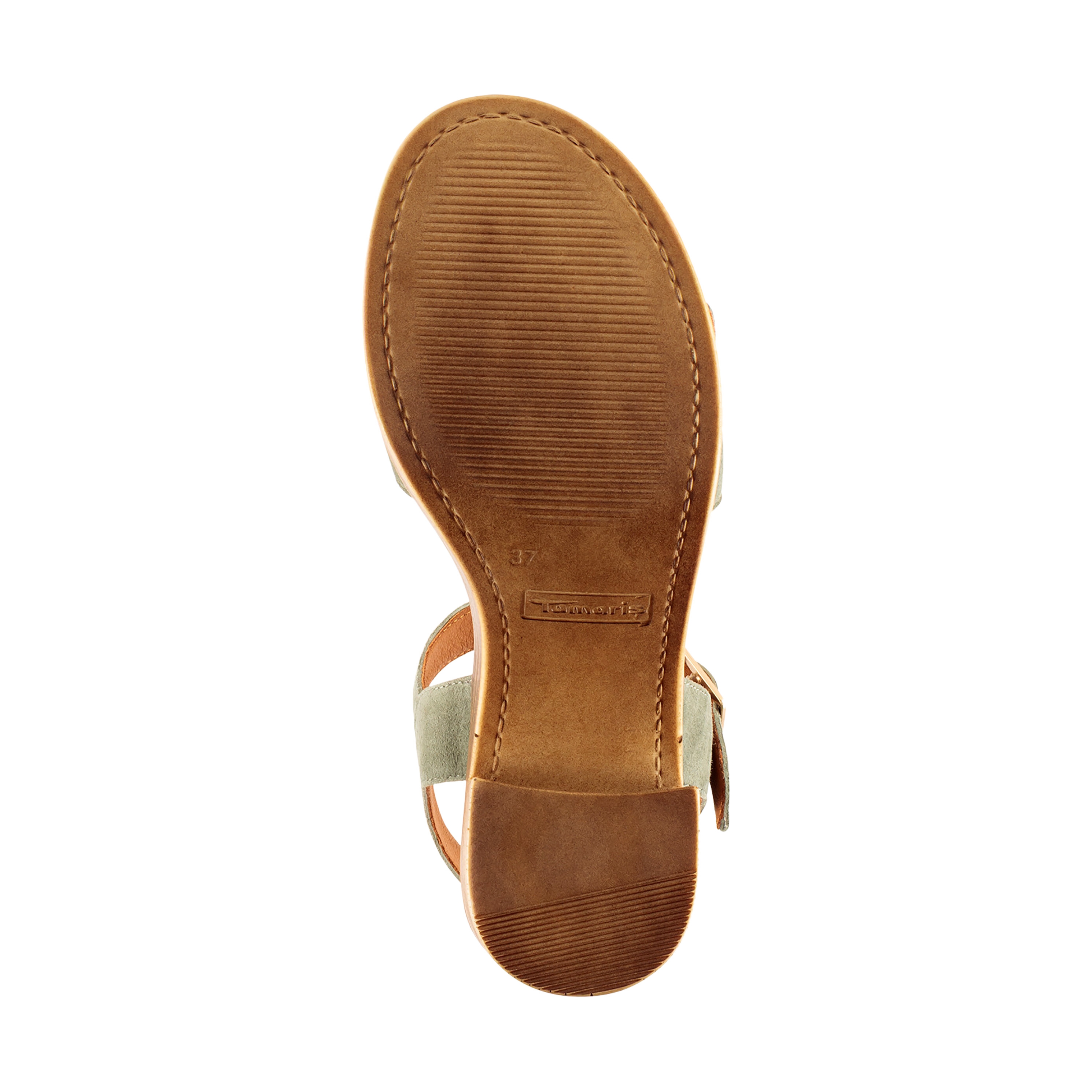 Sandales à talon cuir TAMARIS Vert