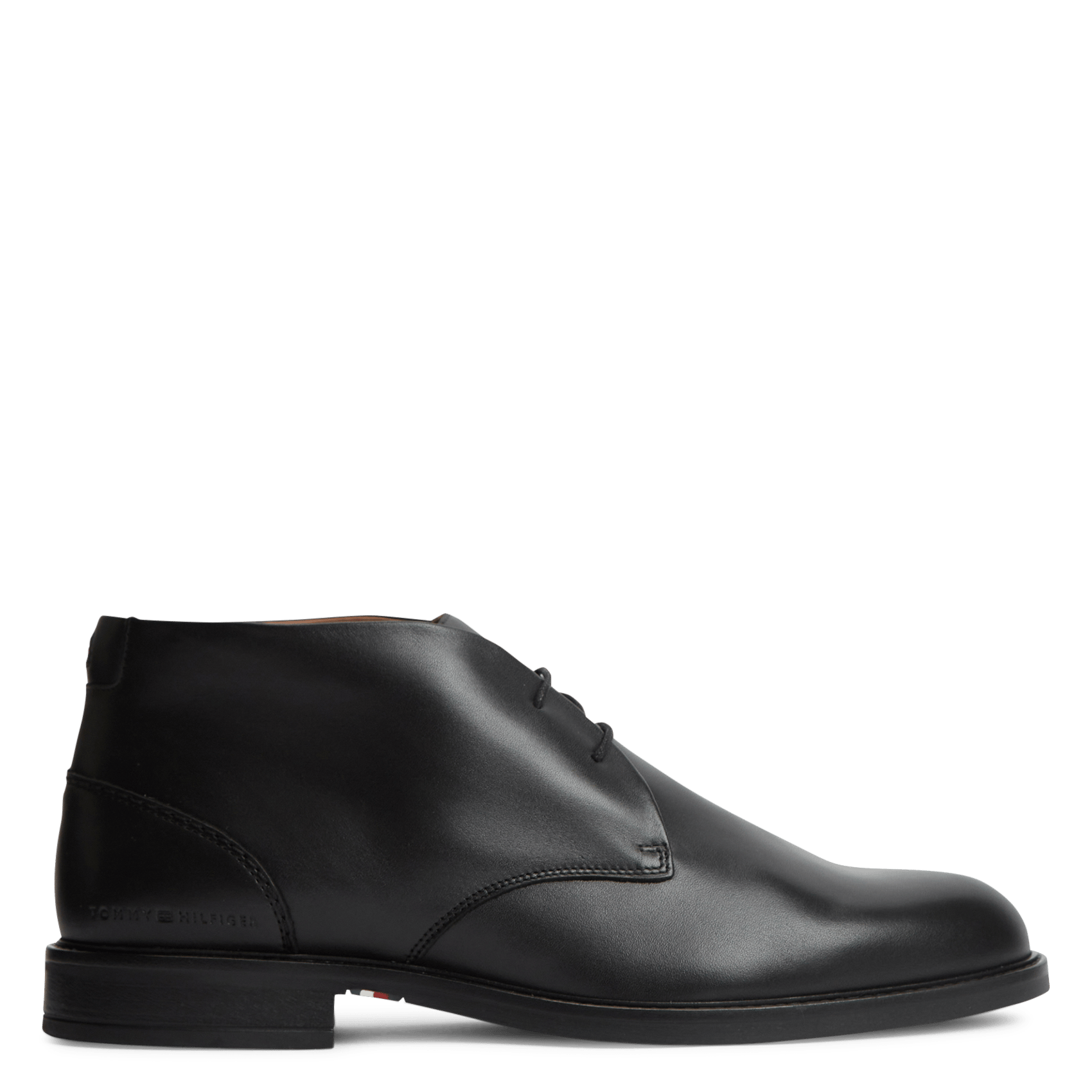Leather Derby shoes TOMMY HILFIGER Black