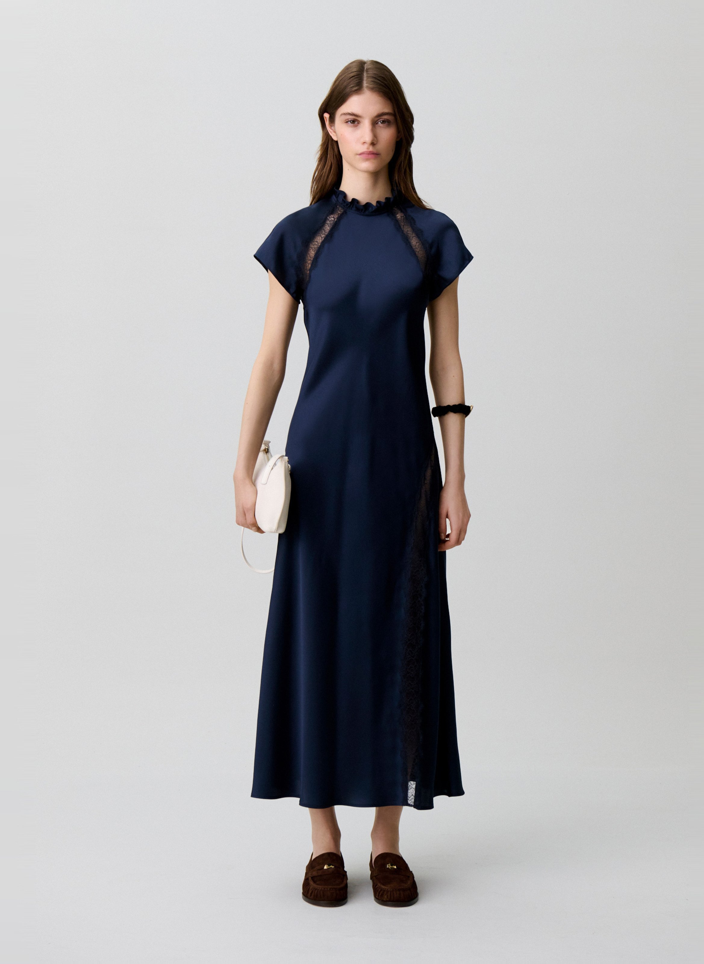 Long high-neck dress CLAUDIE PIERLOT Blue