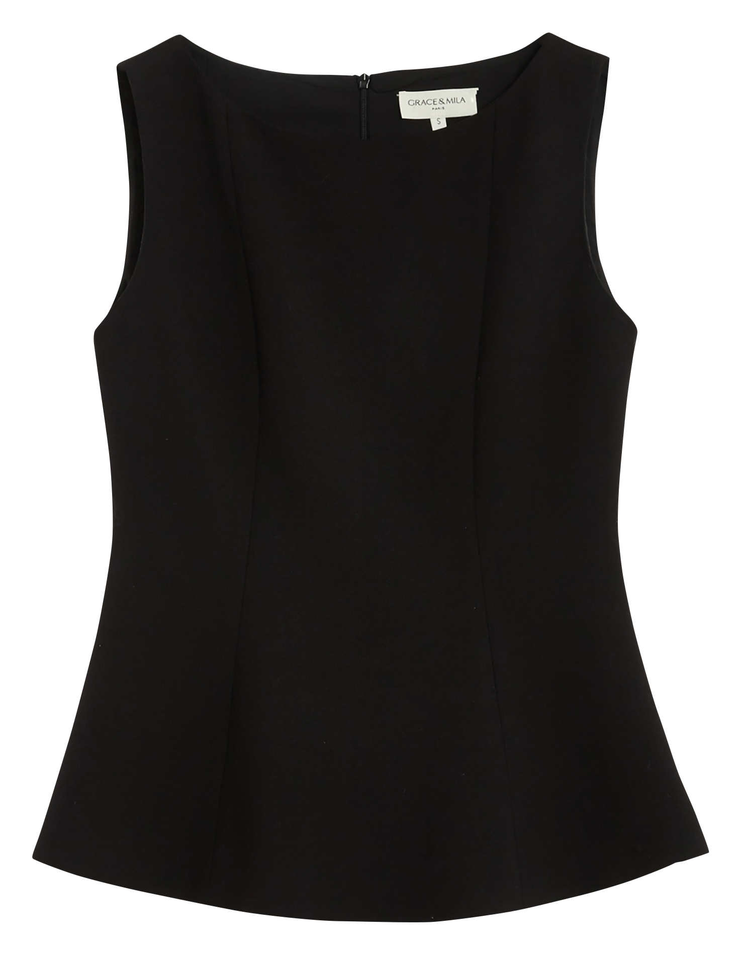 Round-neck top GRACE ET MILA Black