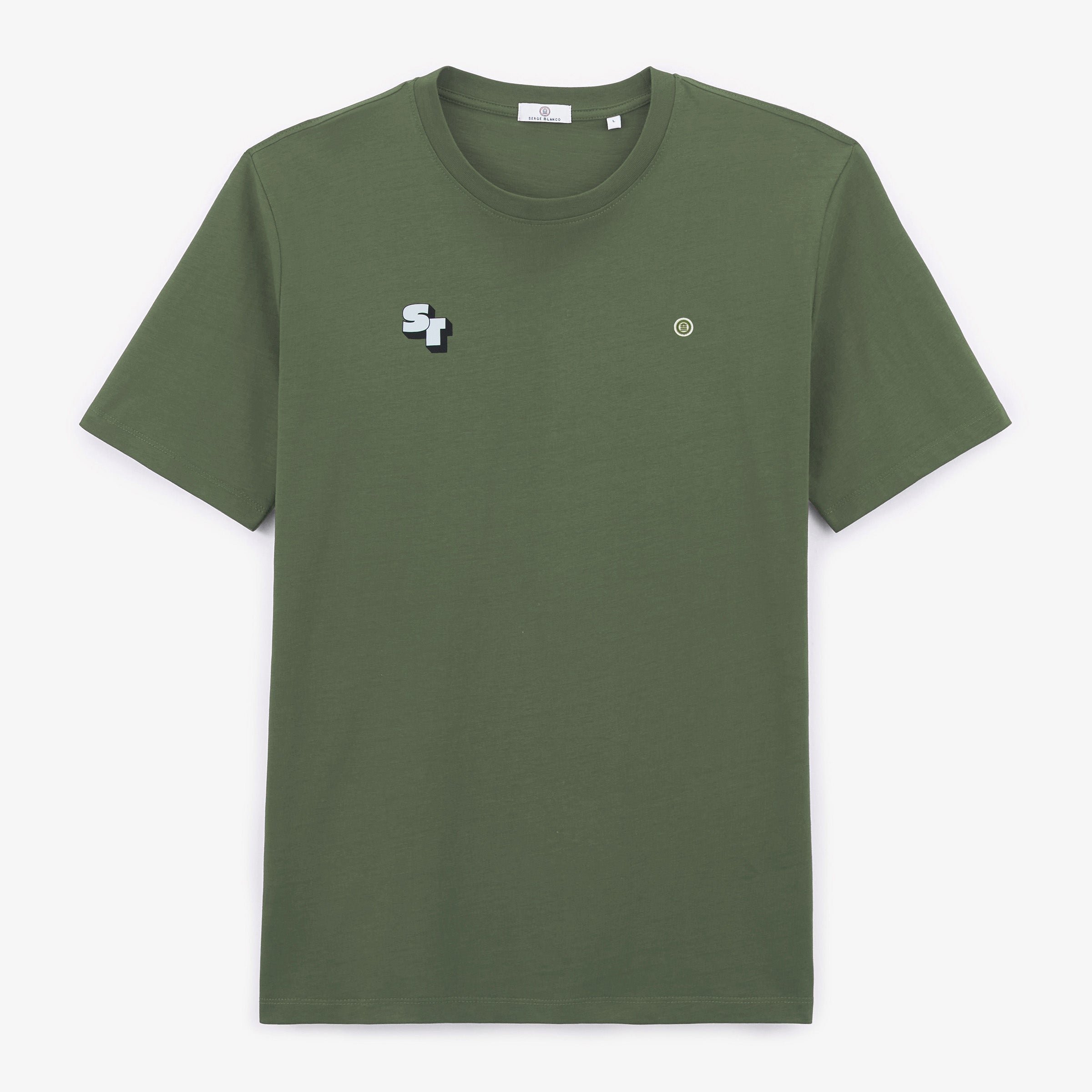 Short-sleeved cotton T-shirt SERGE BLANCO Green