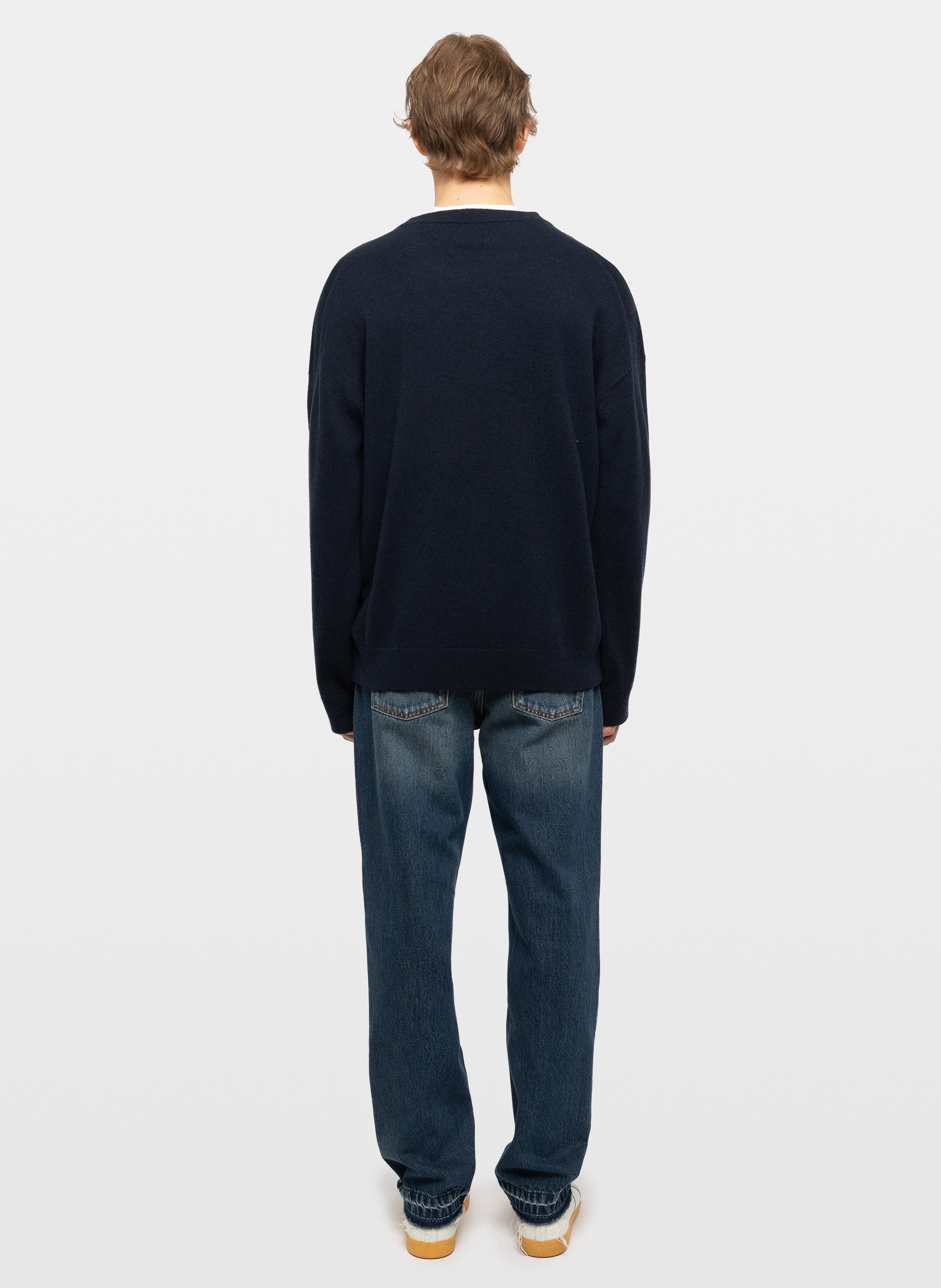Gerade geschnittener Pullover aus Wollmix mit Rundhalsausschnitt ZADIG&VOLTAIRE Blau