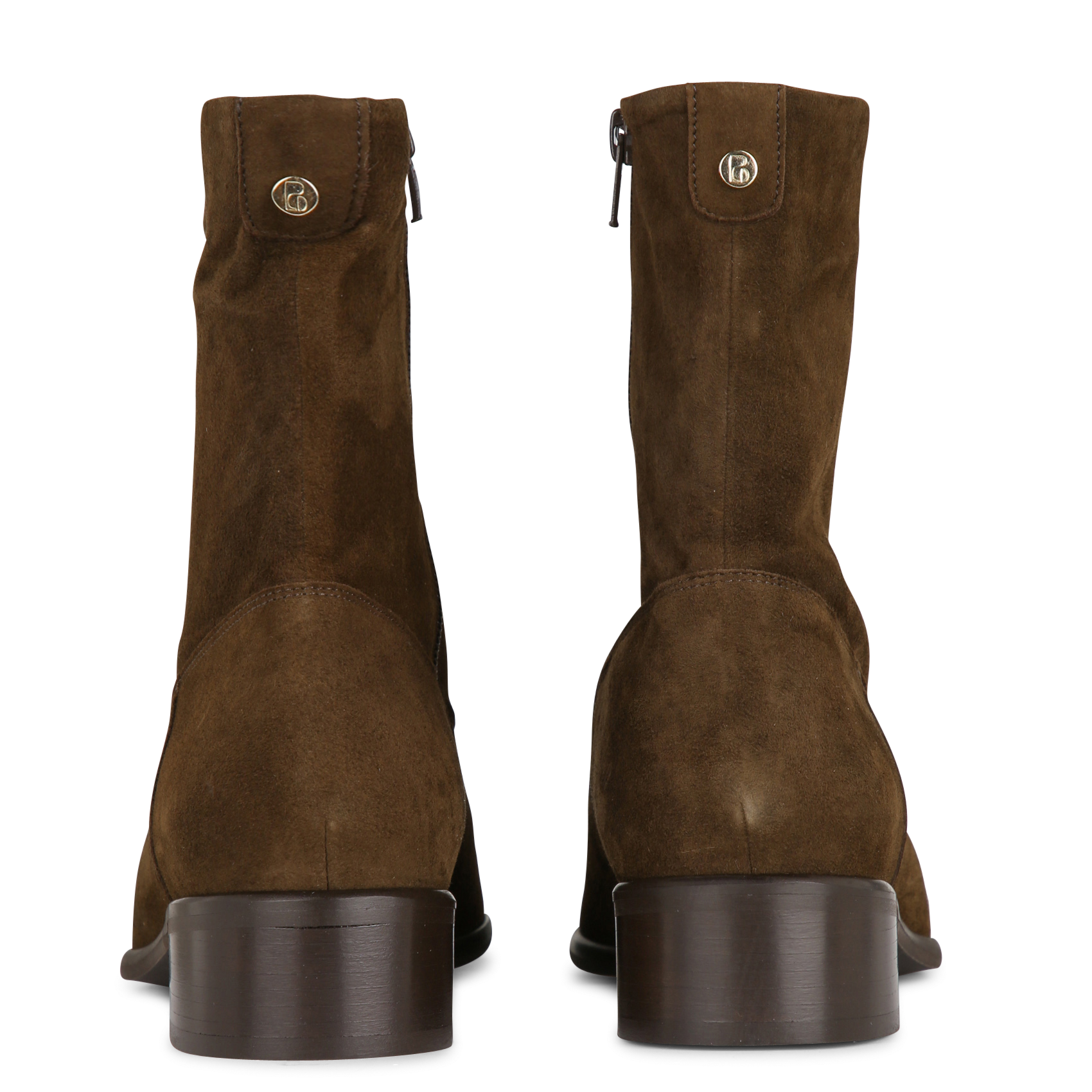 Velourslederstiefeletten BOCAGE Grun