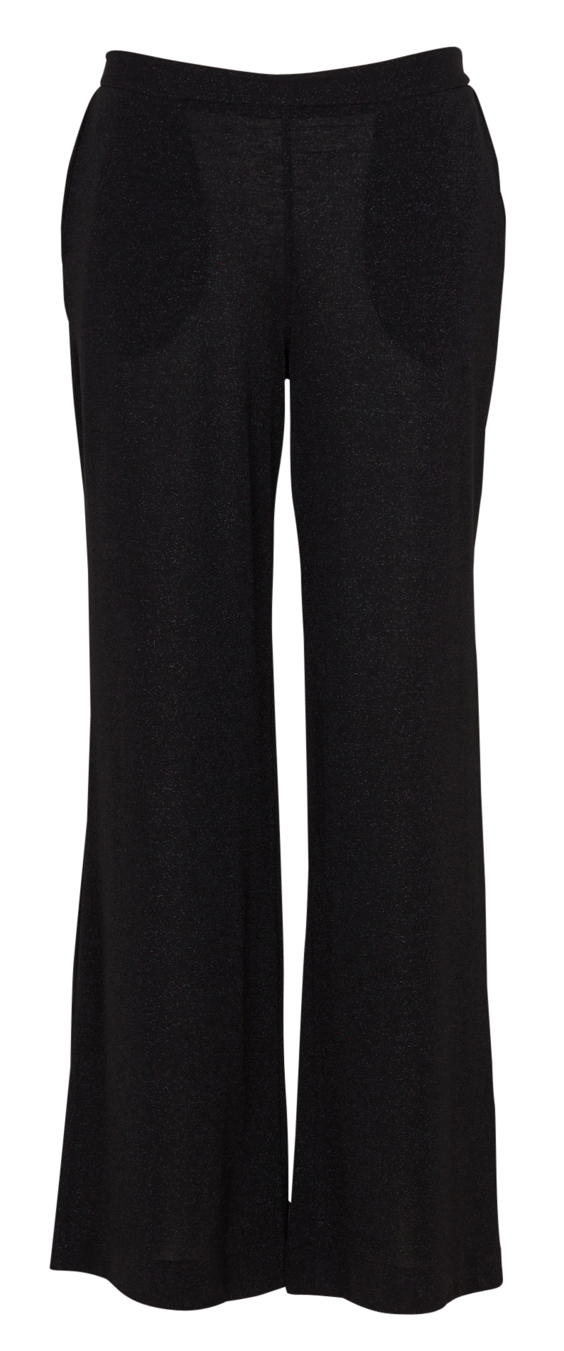 Metallic wide-leg fluid trousers MOMONI Black