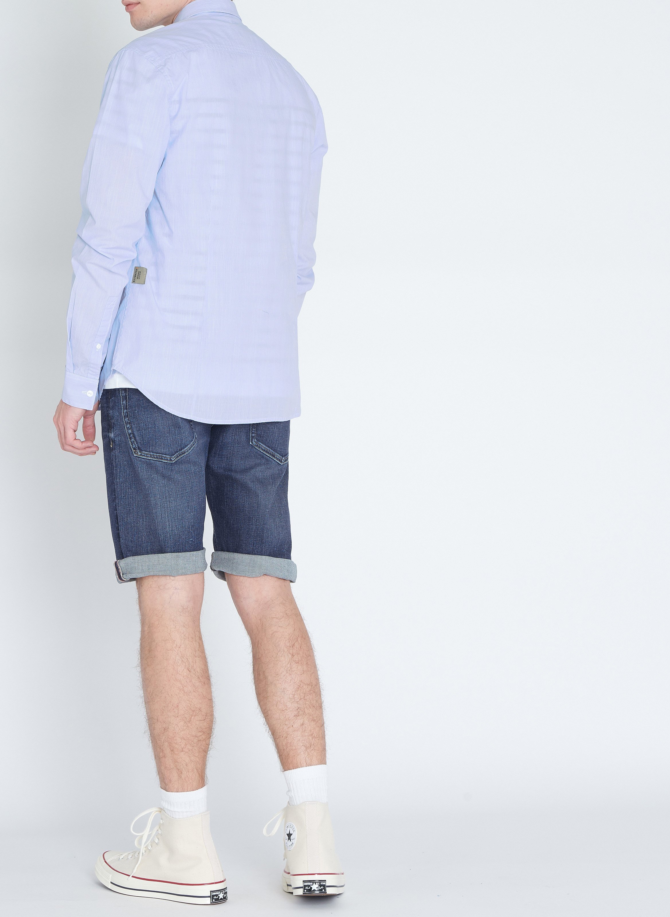 Tee-shirt col rond regular-fit en coton ARMOR LUX Blanc