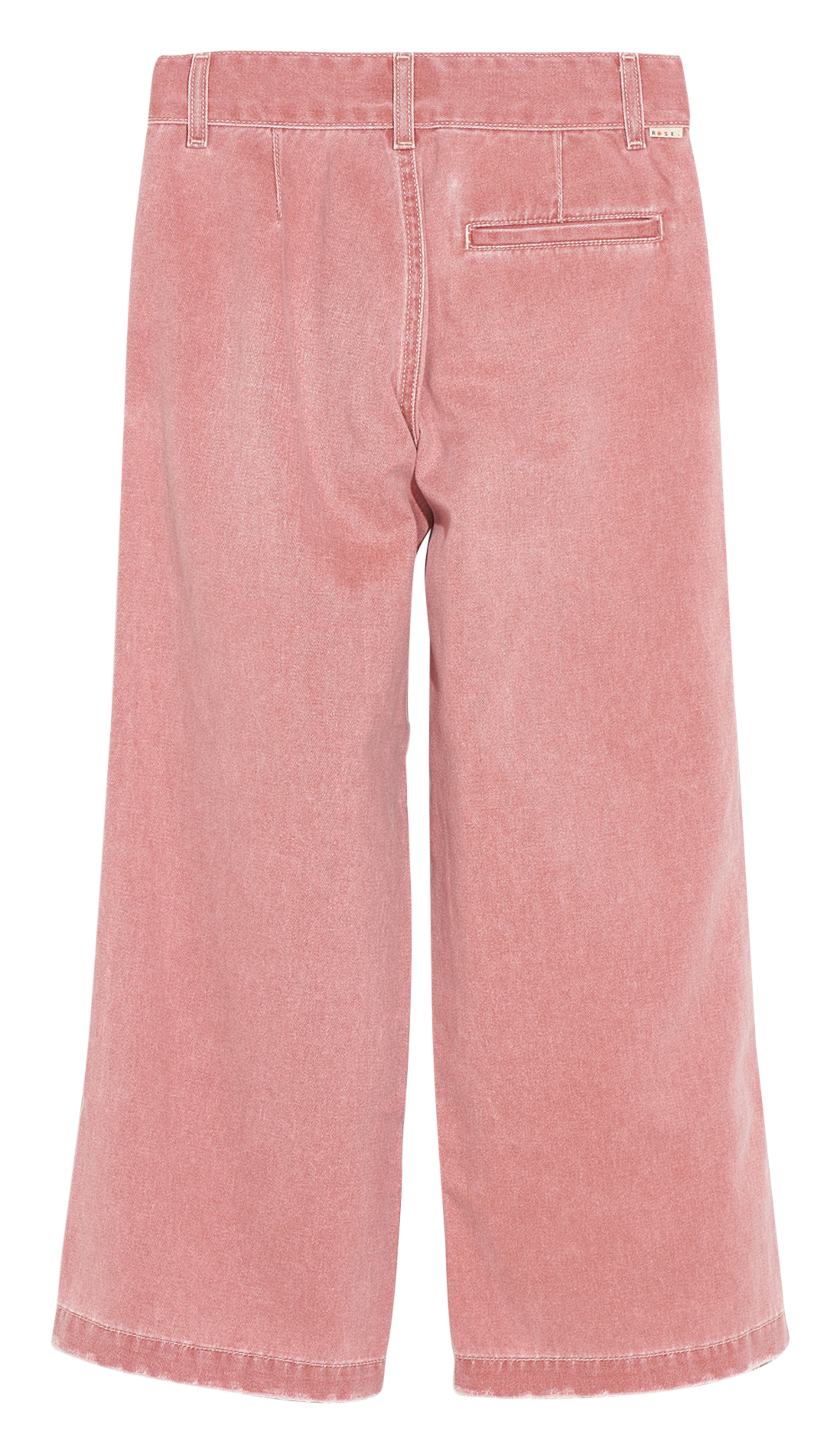 High-waisted wide-leg cotton pants BELLEROSE Pink