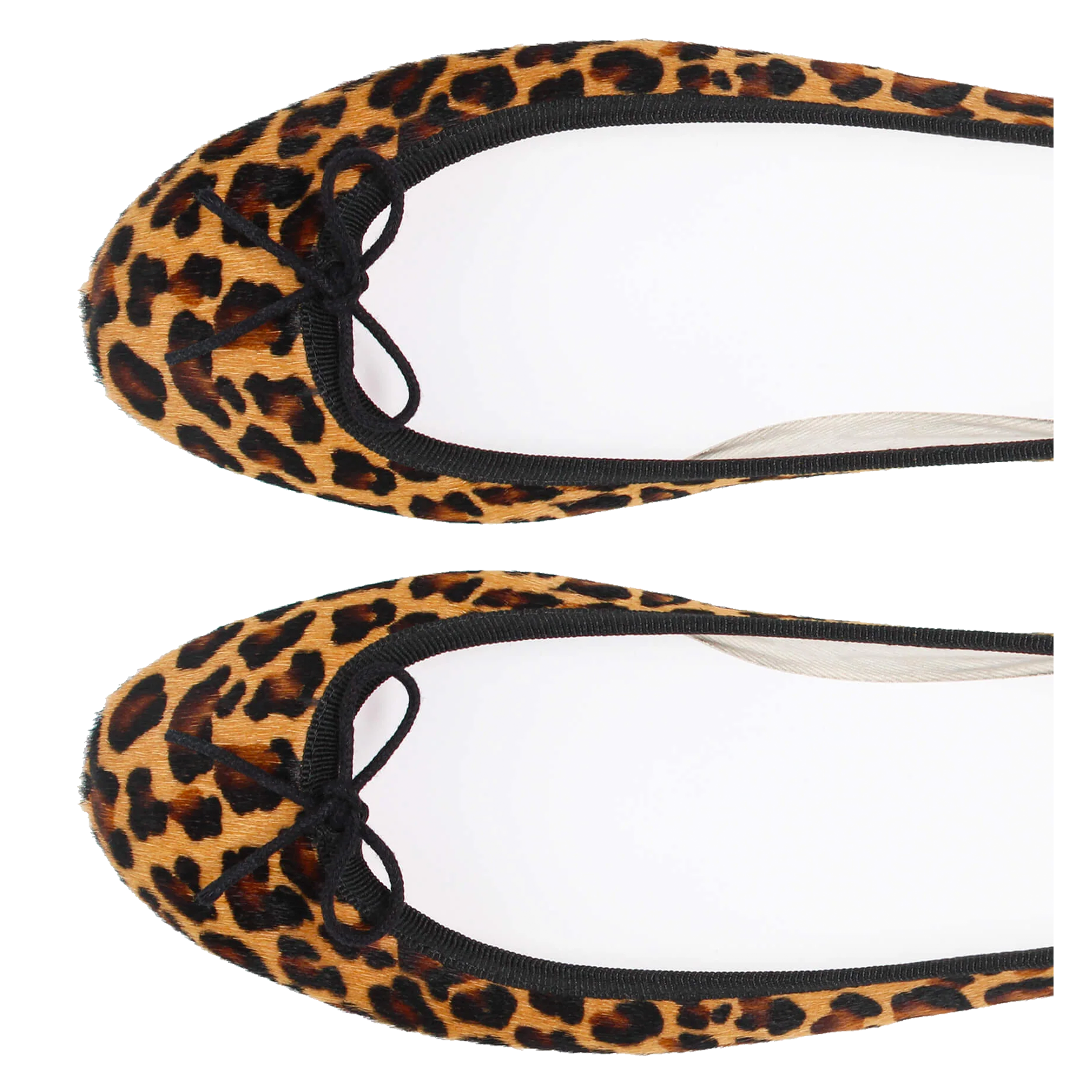 Ballerines à imprimé léopard REPETTO Marron