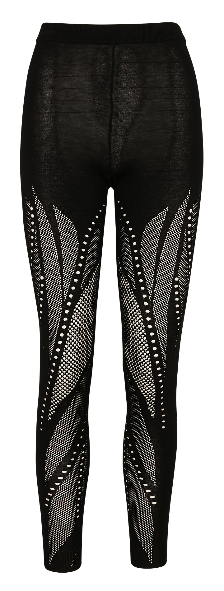 Open-work knit leggings MES DEMOISELLES Black