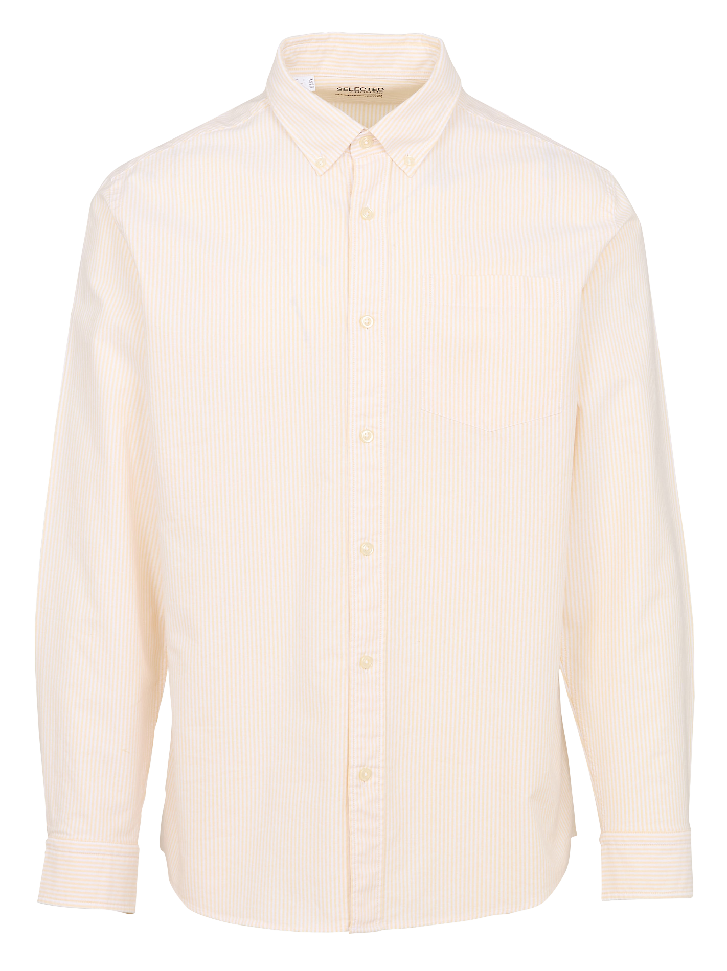 Carry Stripes striped shirt SELECTED Yellow