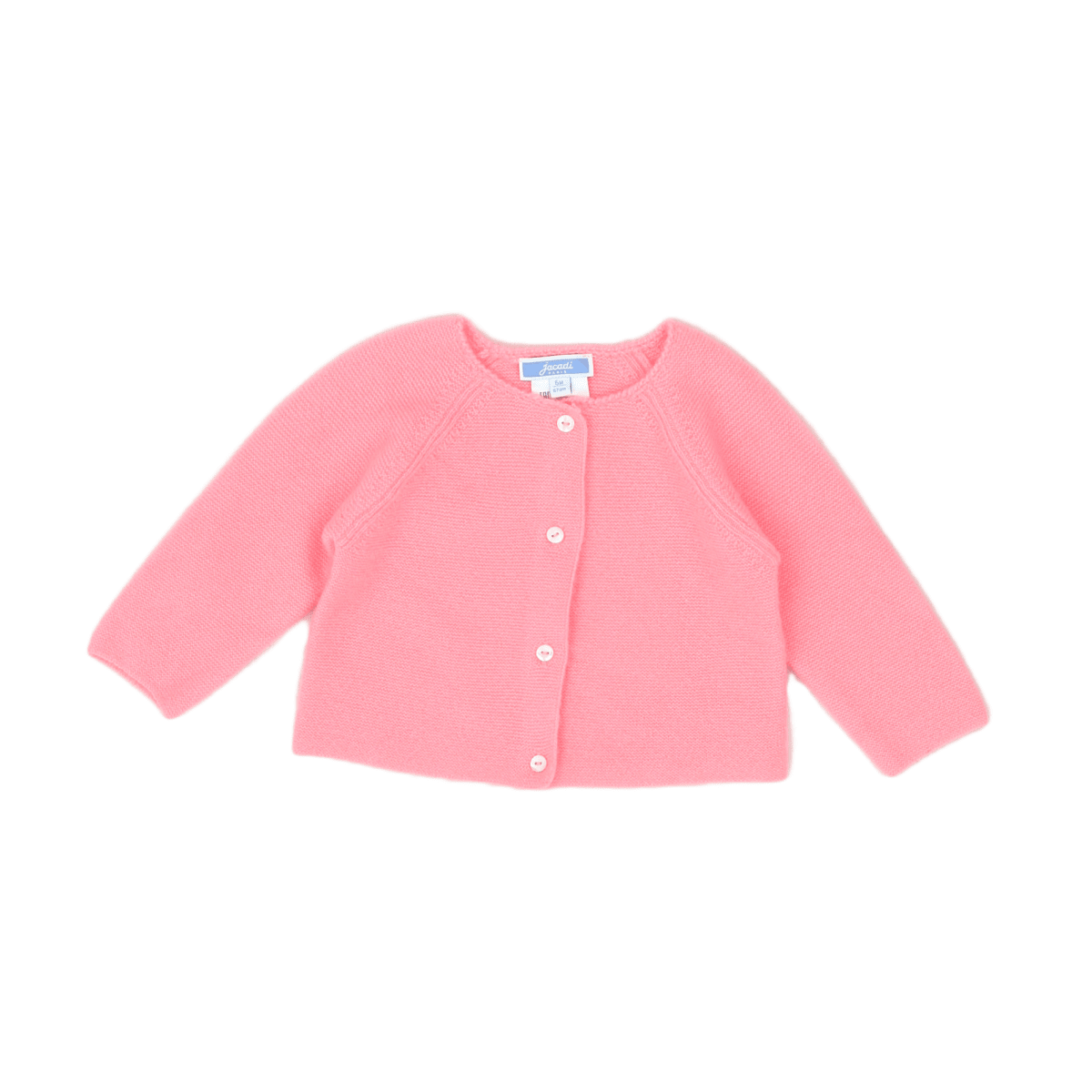 Pink baby cardigan - 6 months JACADI - Seconde Main Pink
