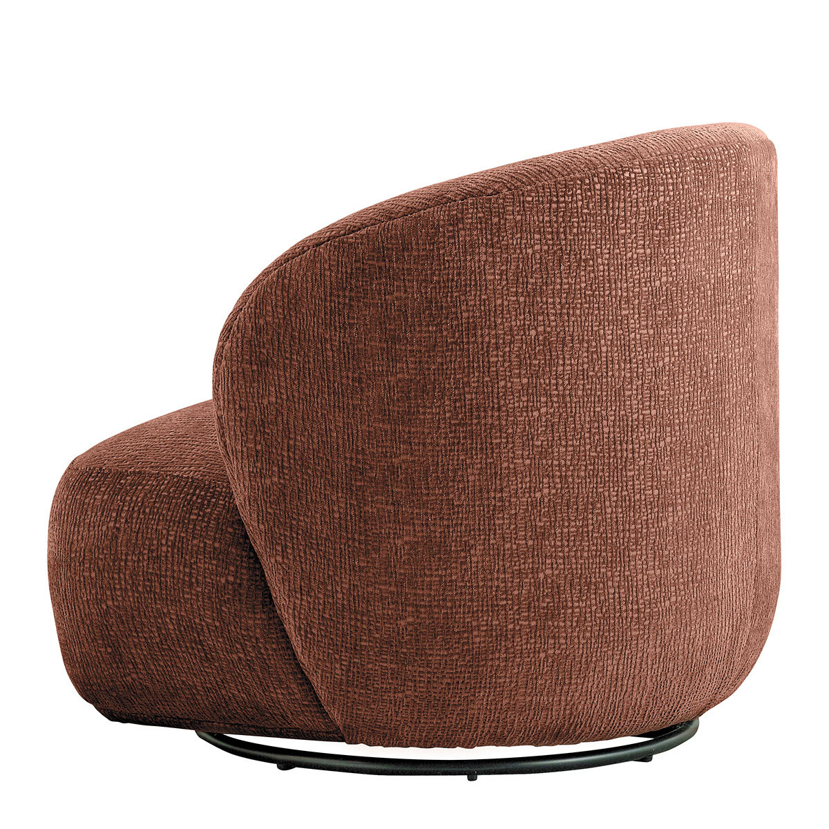 Fauteuil en tissu jacquard de velours BLANC D'IVOIRE Rose